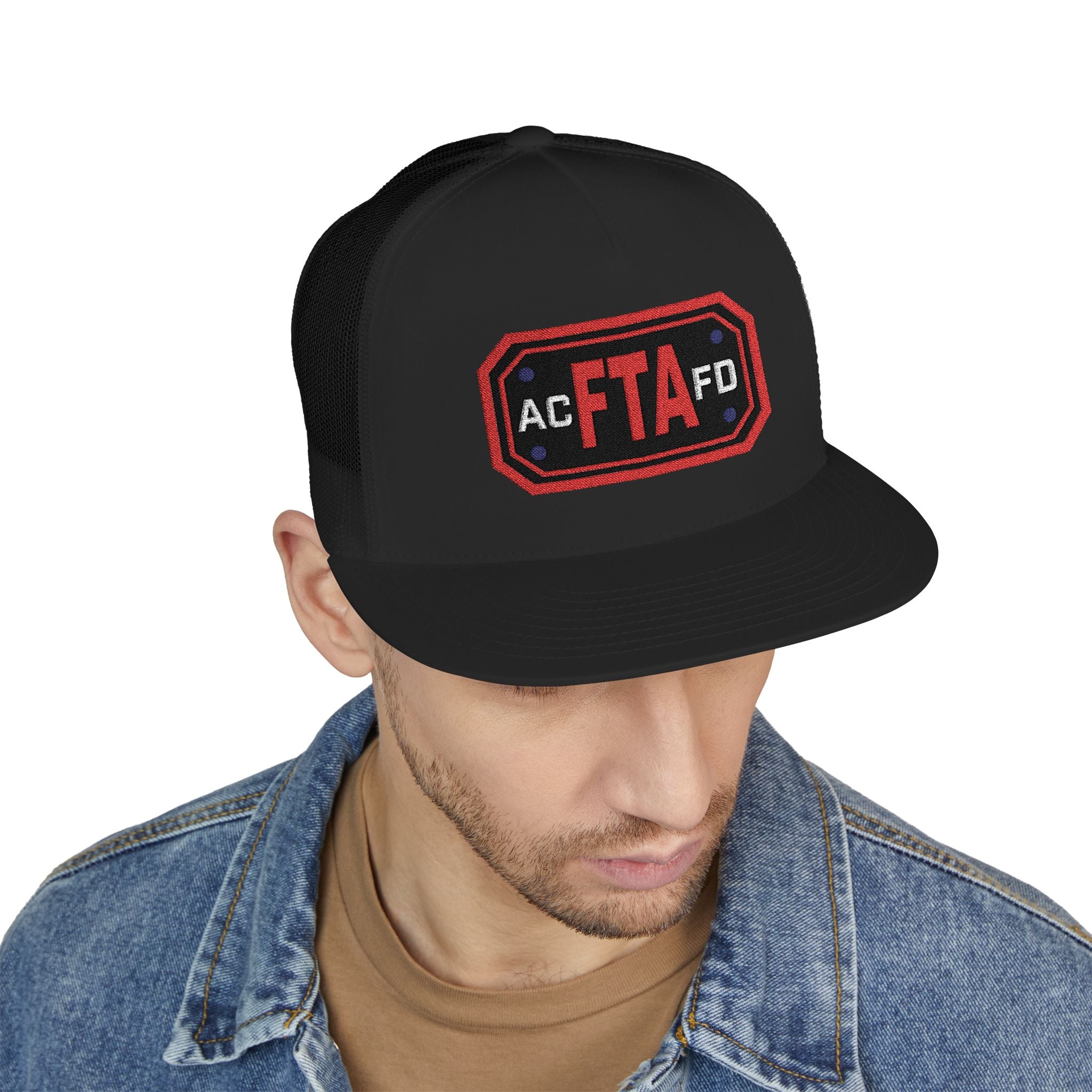 Arlington FTA (Fire Training Academy) - 5 Panel Trucker Cap (Embroidery)