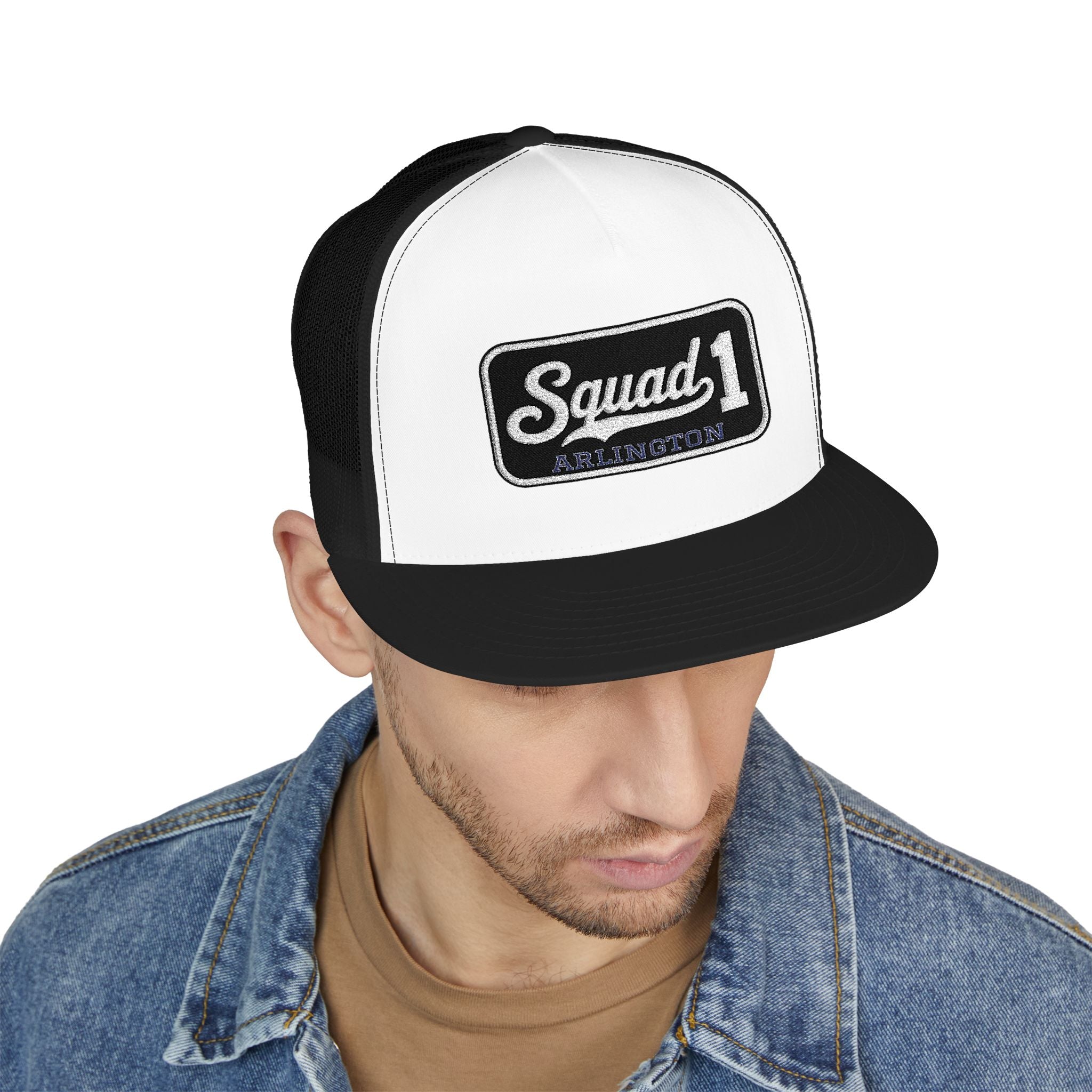 Arlington Squad 1 - 5 Panel Trucker Cap (Embroidery)