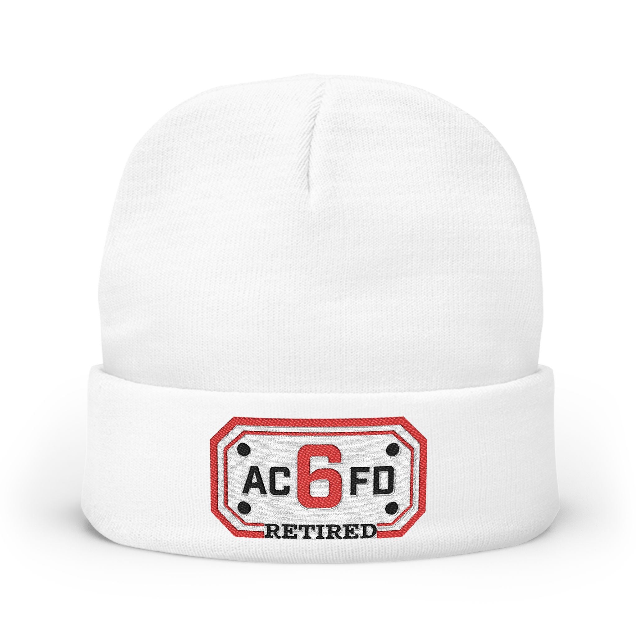 Retired Arlington Engine 6- Knit Beanie (Embroidery)