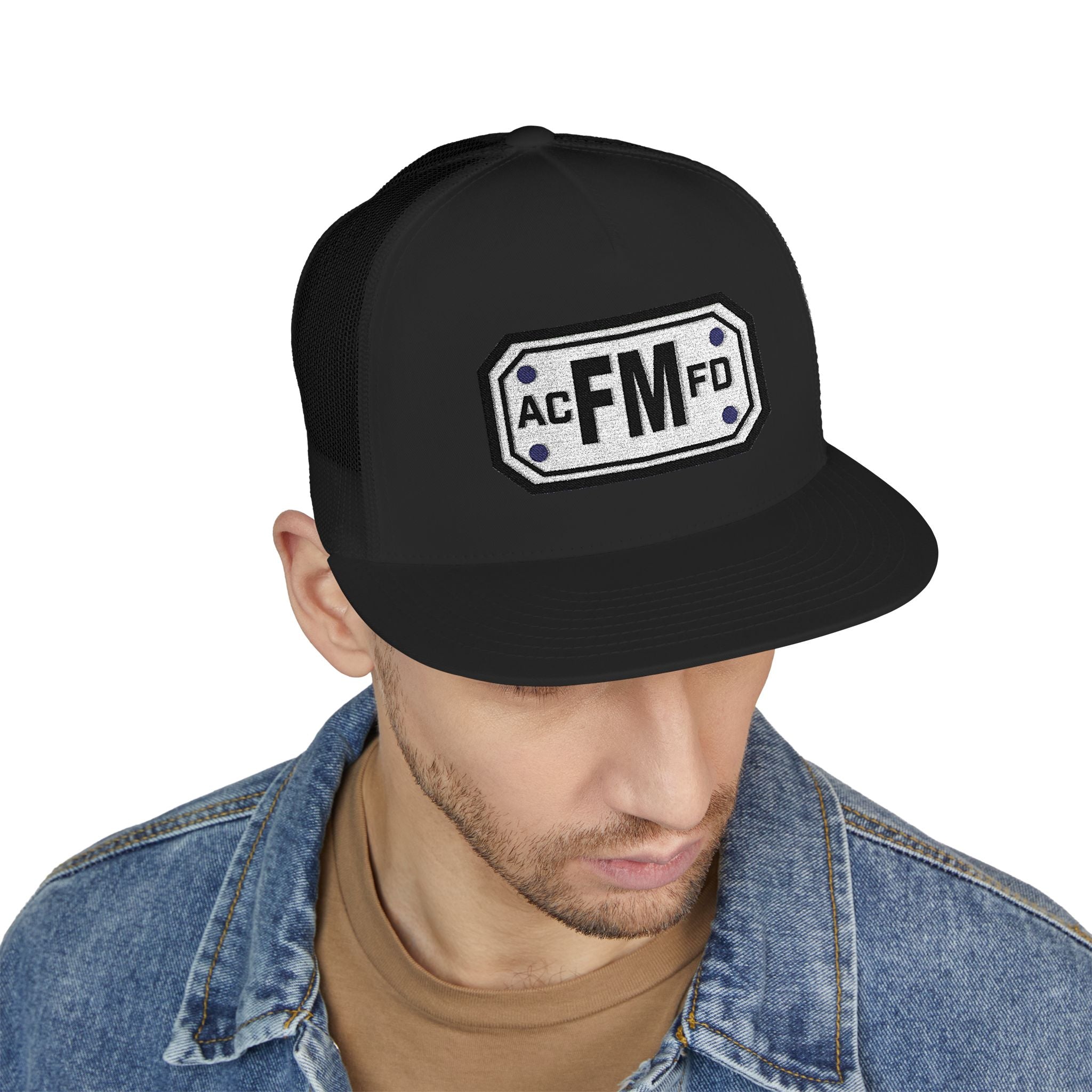 Arlington Fire Marshal - 5 Panel Trucker Cap (Embroidery)