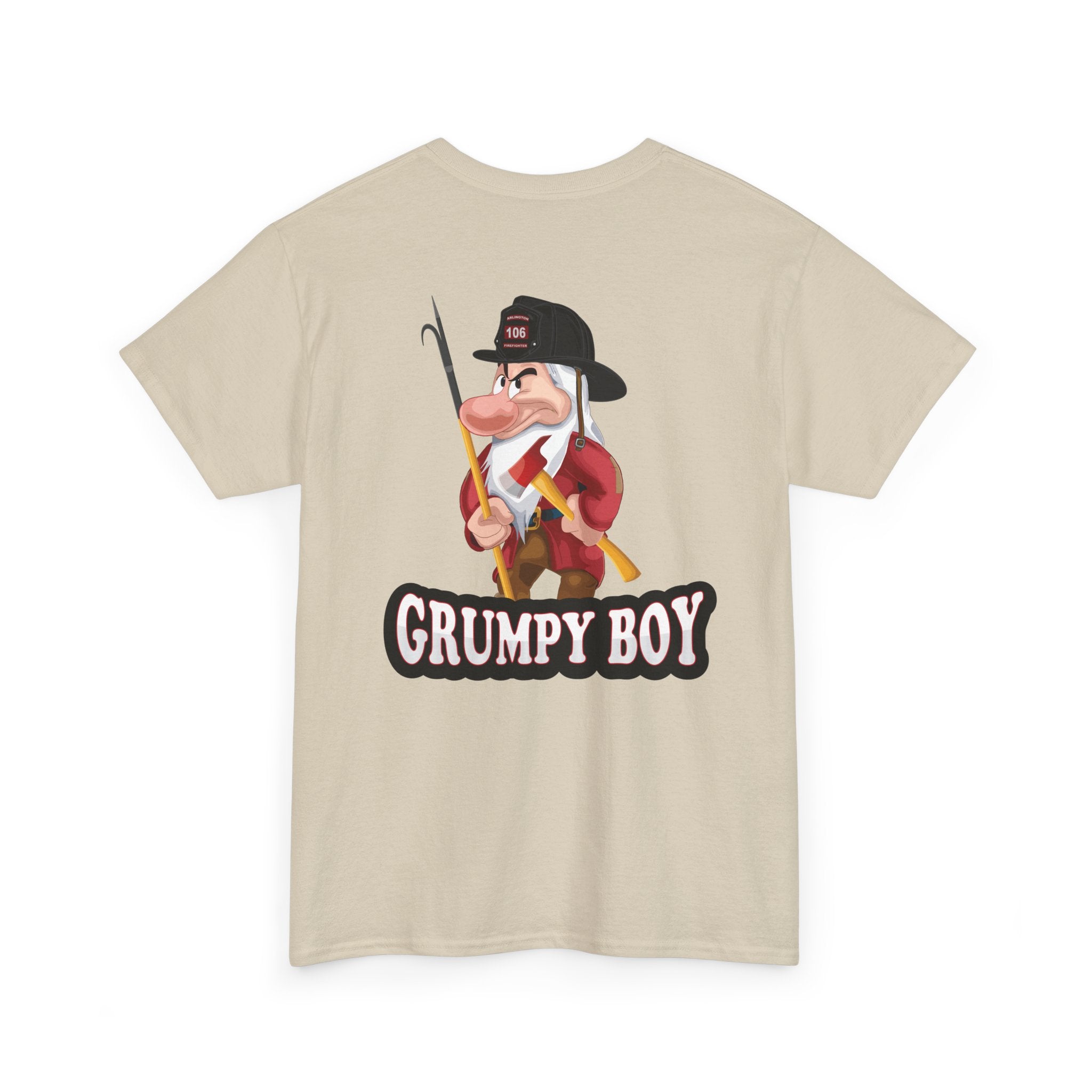 Grumpy Boy Firefighter - Heavy Cotton Unisex Tee