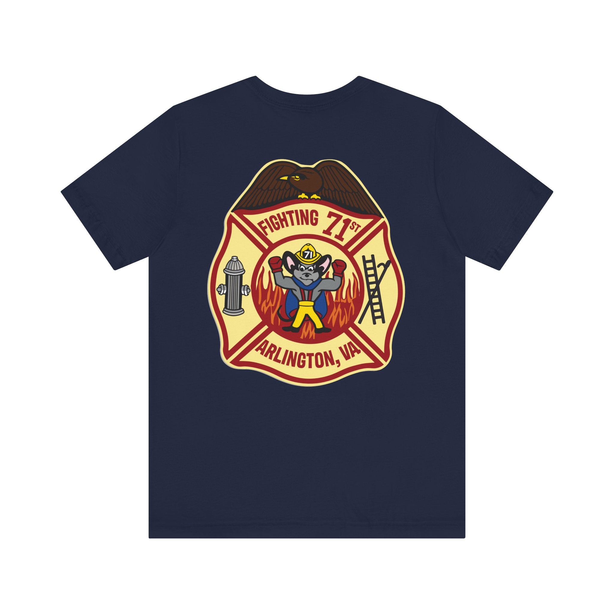 Fighting 71 Arlington Station 1 old patch - Bella+Canvas Soft Unisex Tee