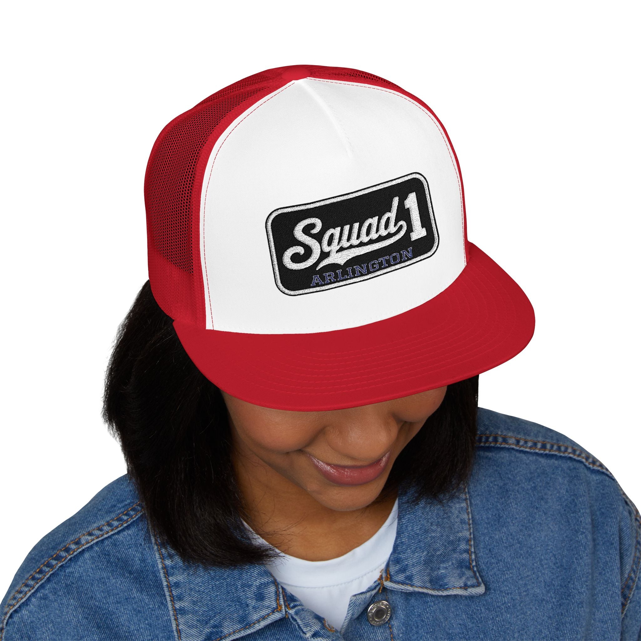 Arlington Squad 1 - 5 Panel Trucker Cap (Embroidery)