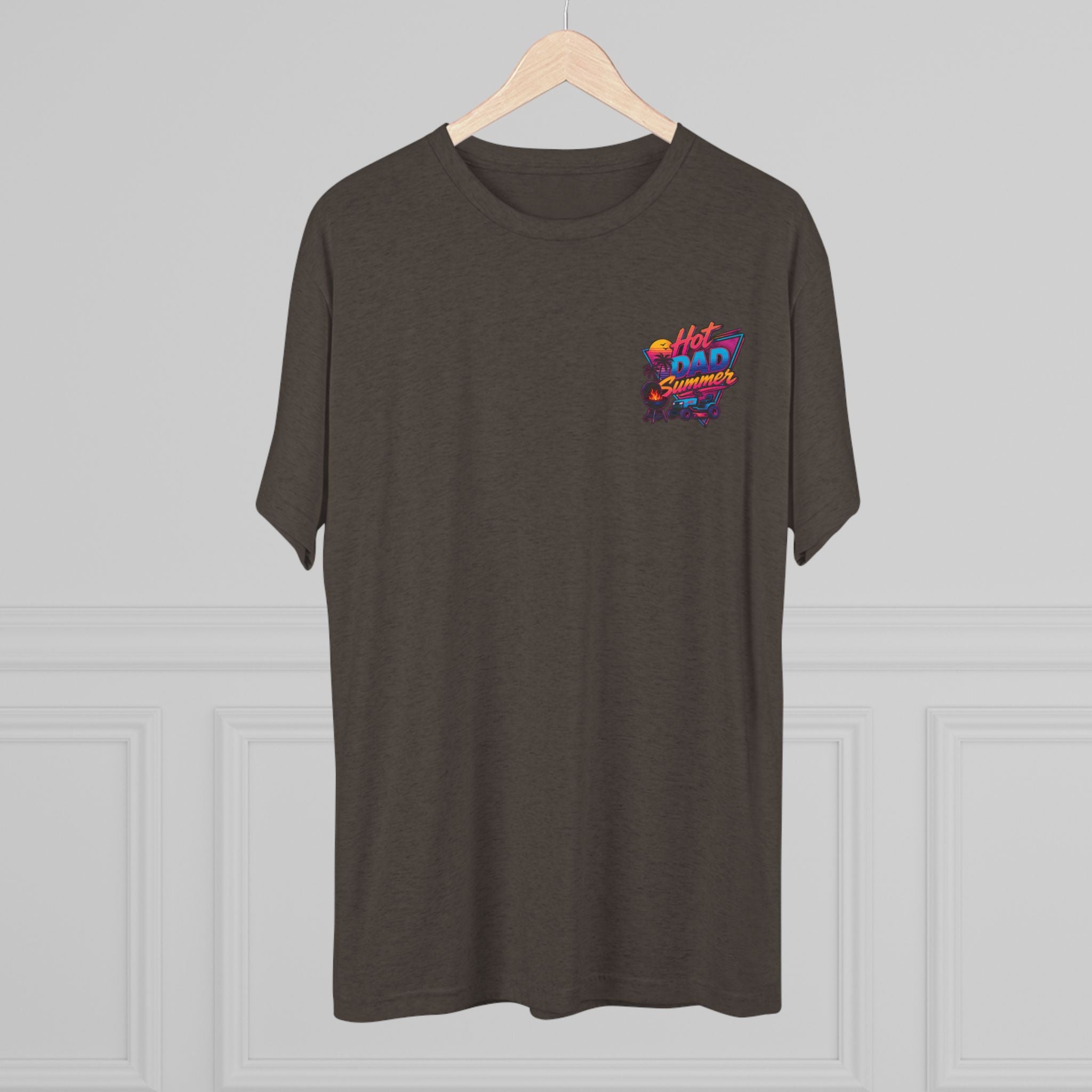 Hot Dad Summer Rock Shirt - NextLevel Tri-Blend Crew Tee