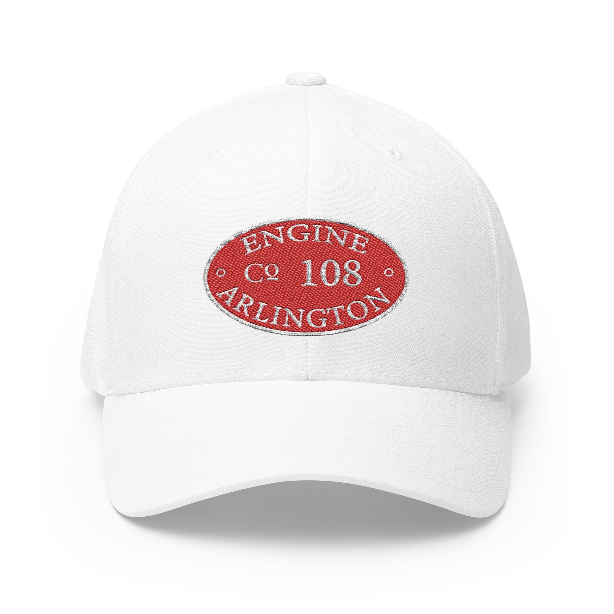 Arlington Engine 8 Circle Patch - FLEXFIT Closed-Back Structured Cap (Embroidery)