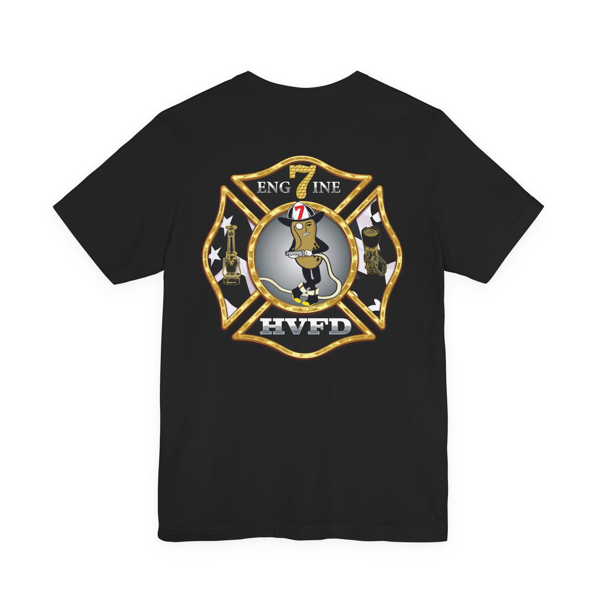 Hollywood MD Vol Fire Eng7ine - Bella+Canvas Soft Unisex Tee