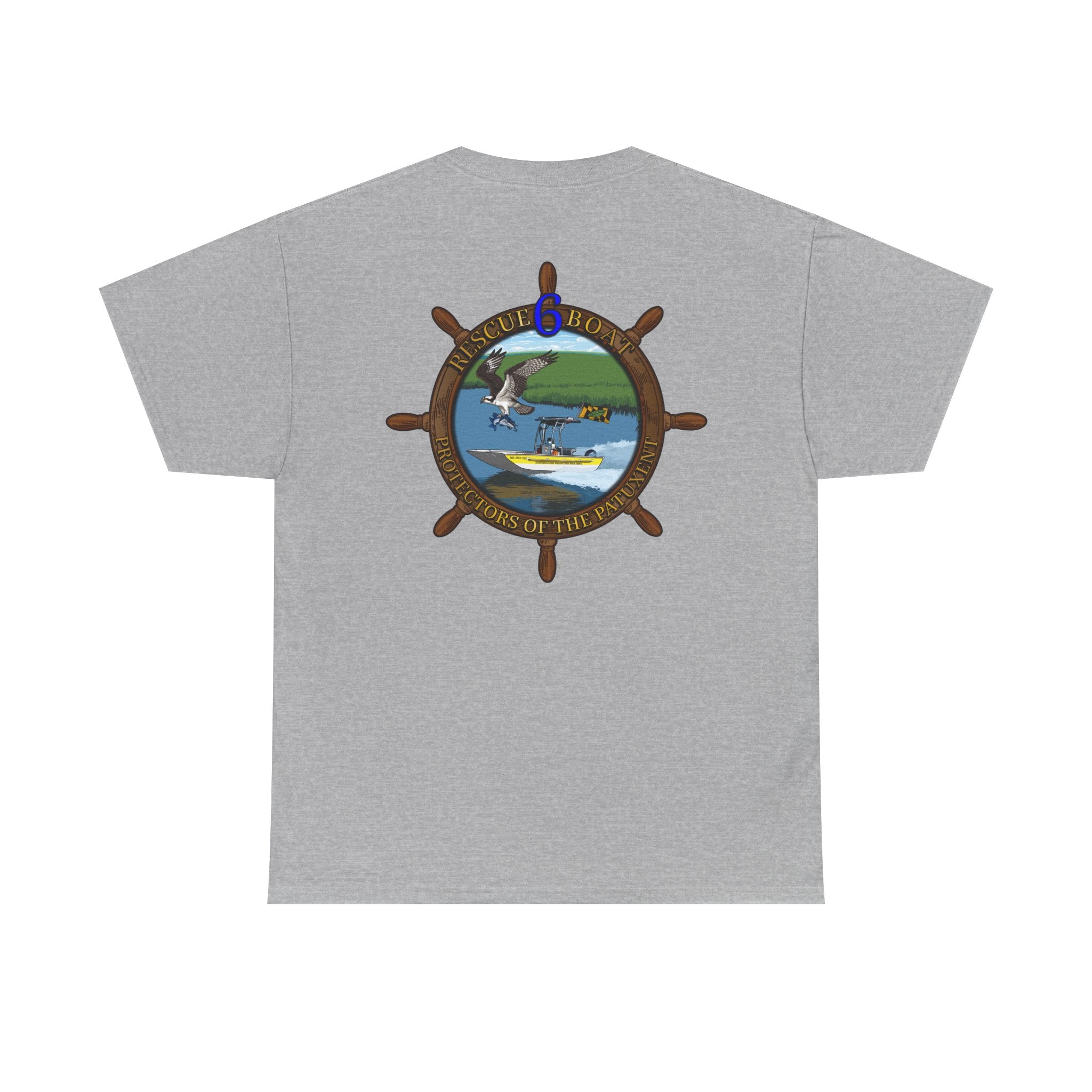 Huntingtown Vol. Fire Boat 6 - Heavy Cotton Unisex Tee