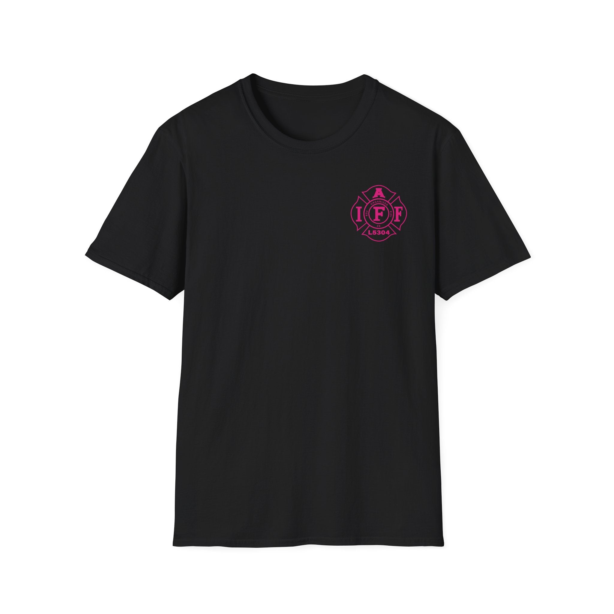 Clarke County Fire Breast Cancer (Portion of Proceeds go to Local 5304) - Gildan Soft Cotton Softstyle T-Shirt