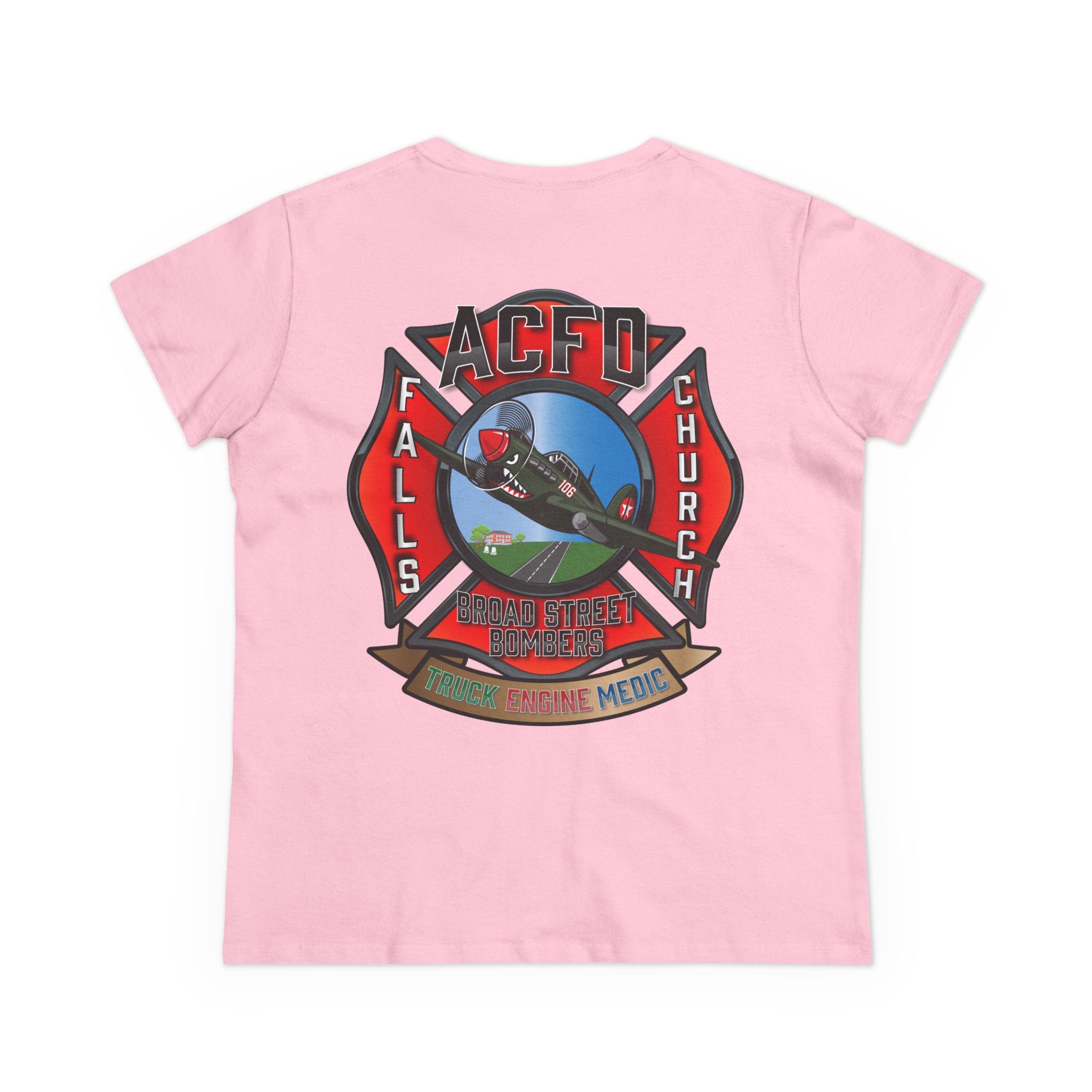 Women's Midweight Cotton Tee - Station 6 Broad Street Bombers