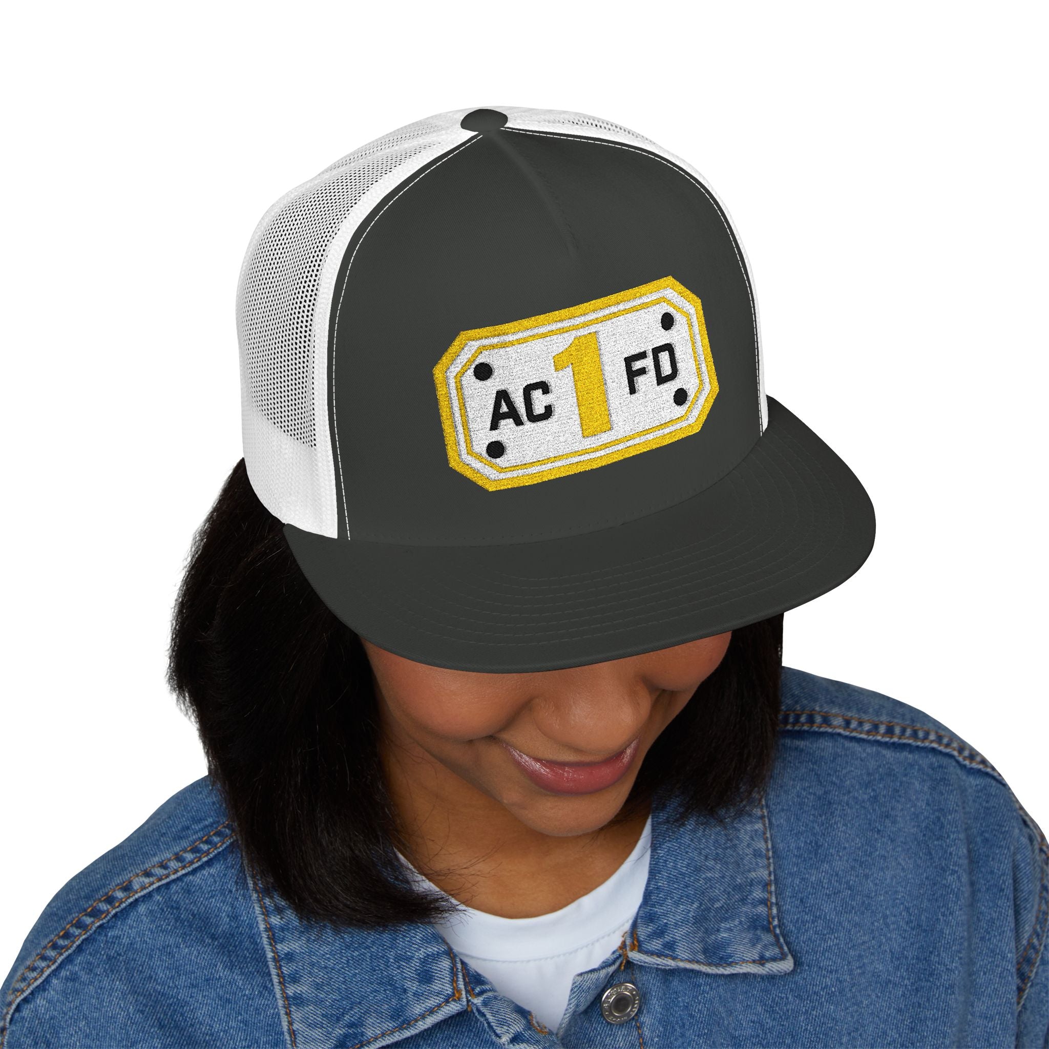 Arlington Medic 1 (requested different style hat) - 5 Panel Trucker Cap (Embroidery)