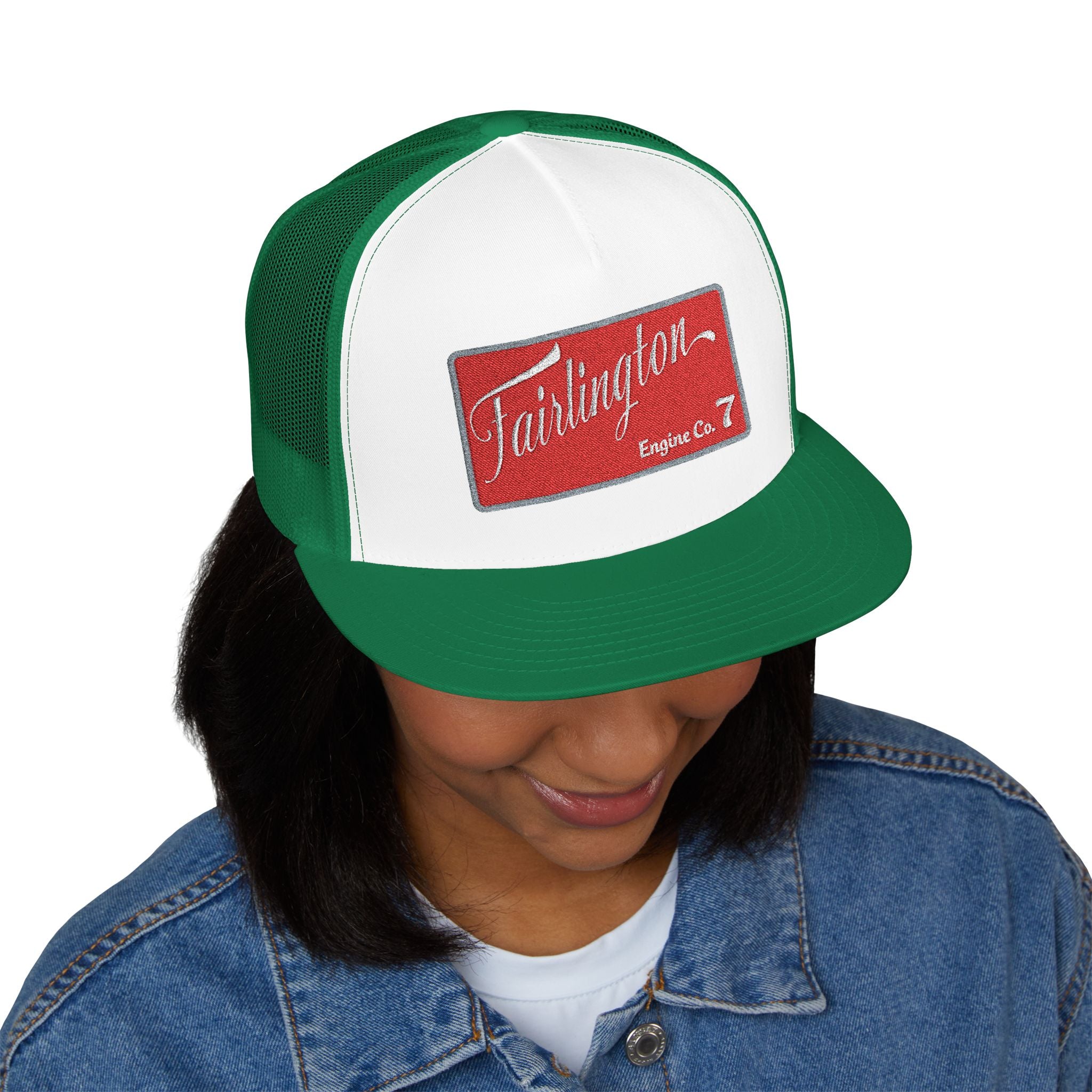 Arlington Fairlington Engine 7  - 5 Panel Trucker Cap (Embroidery)