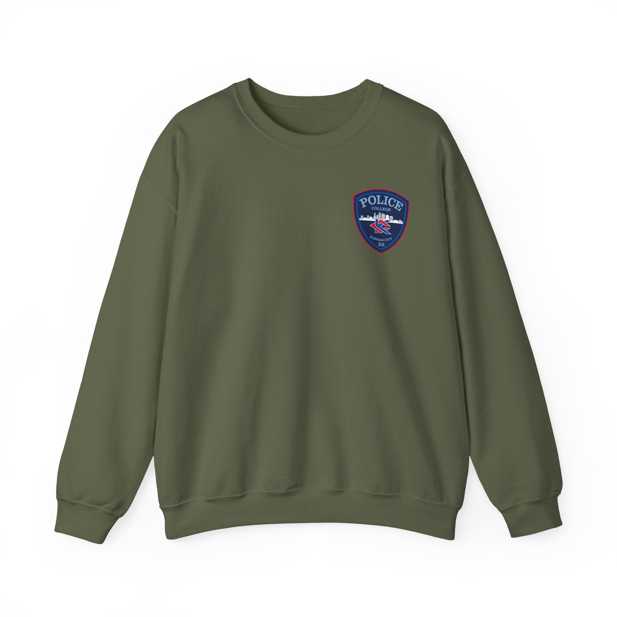 Kansas City College Police Blue Patch - Unisex Heavy Blend™ Crewneck Sweatshirt