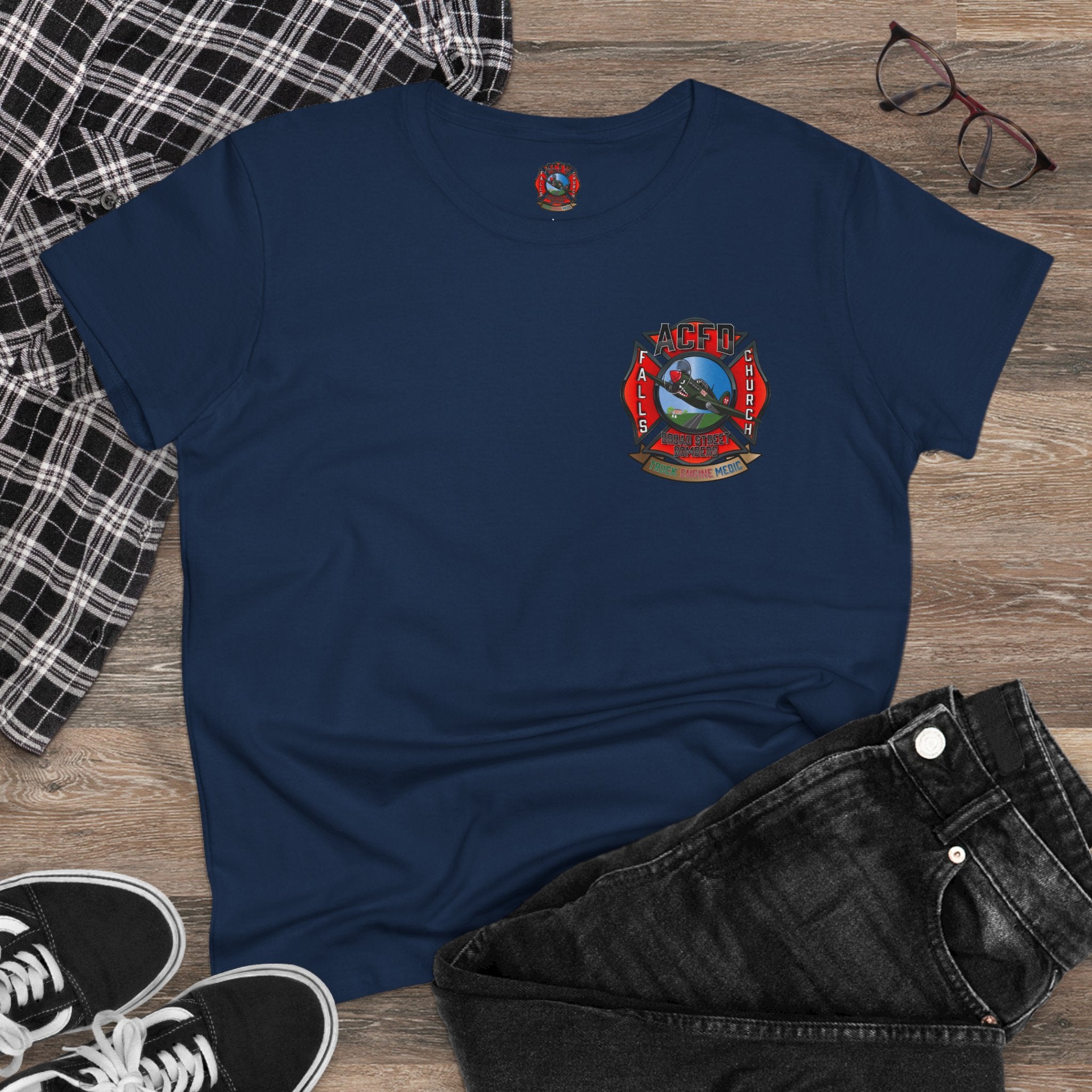 Women's Midweight Cotton Tee - Station 6 Broad Street Bombers