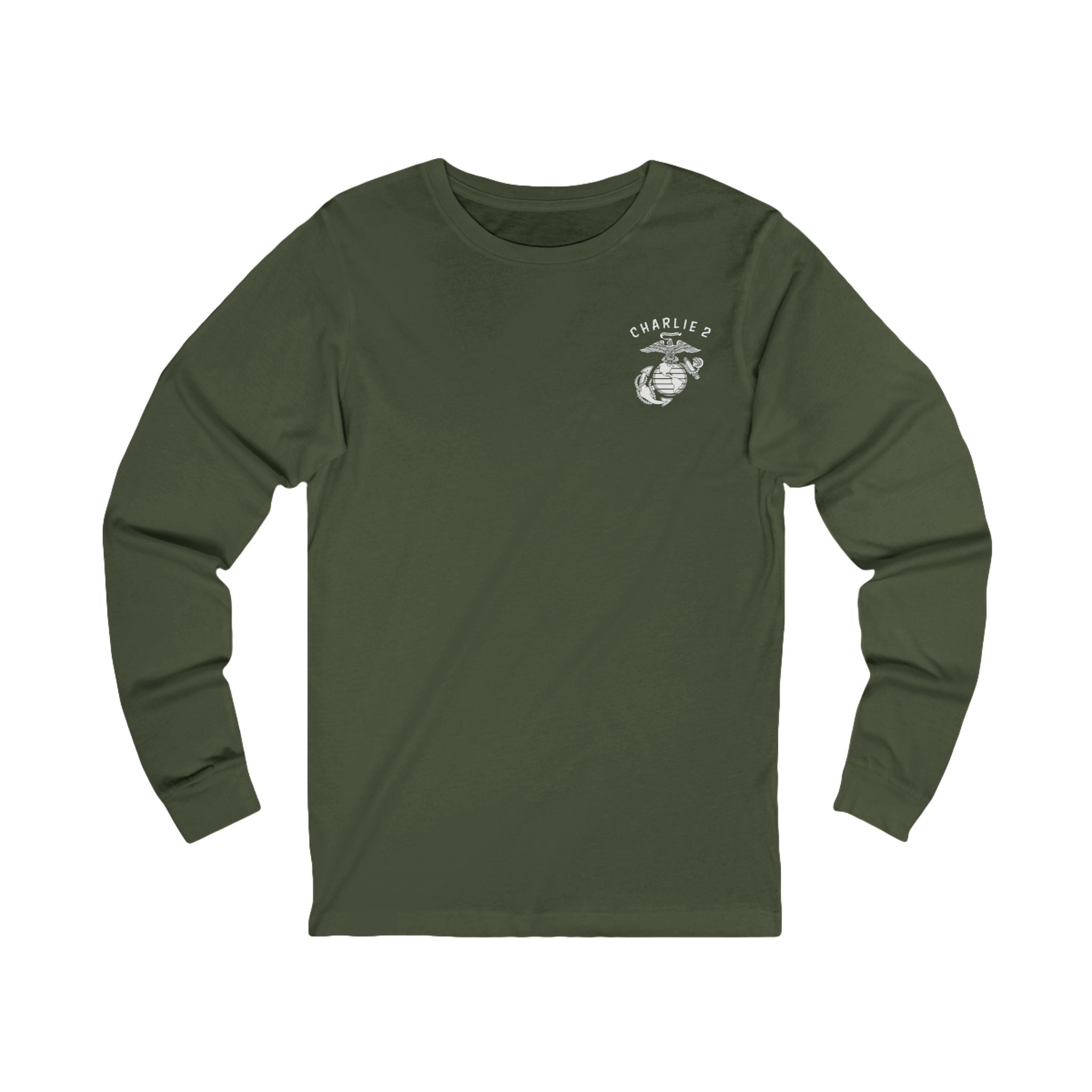 Charlie 2 Ronin (white Logo) - Bella-Canvas Soft Jersey Cotton Long Sleeve Tee