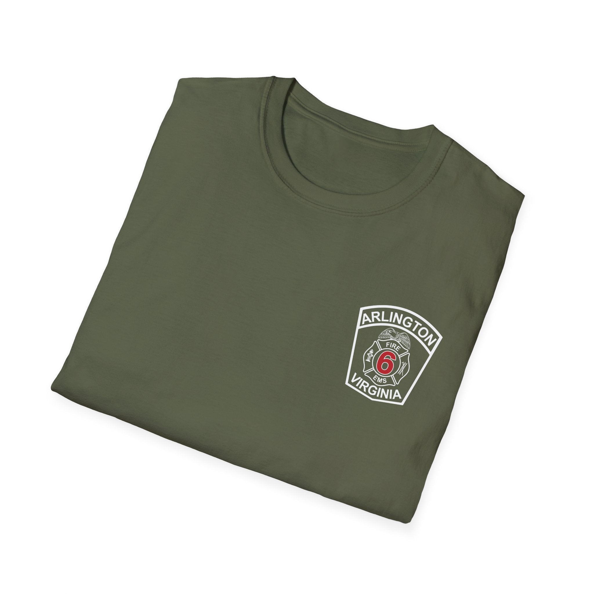 Engine 6 Falls Church - Gildan Soft Cotton Softstyle T-Shirt