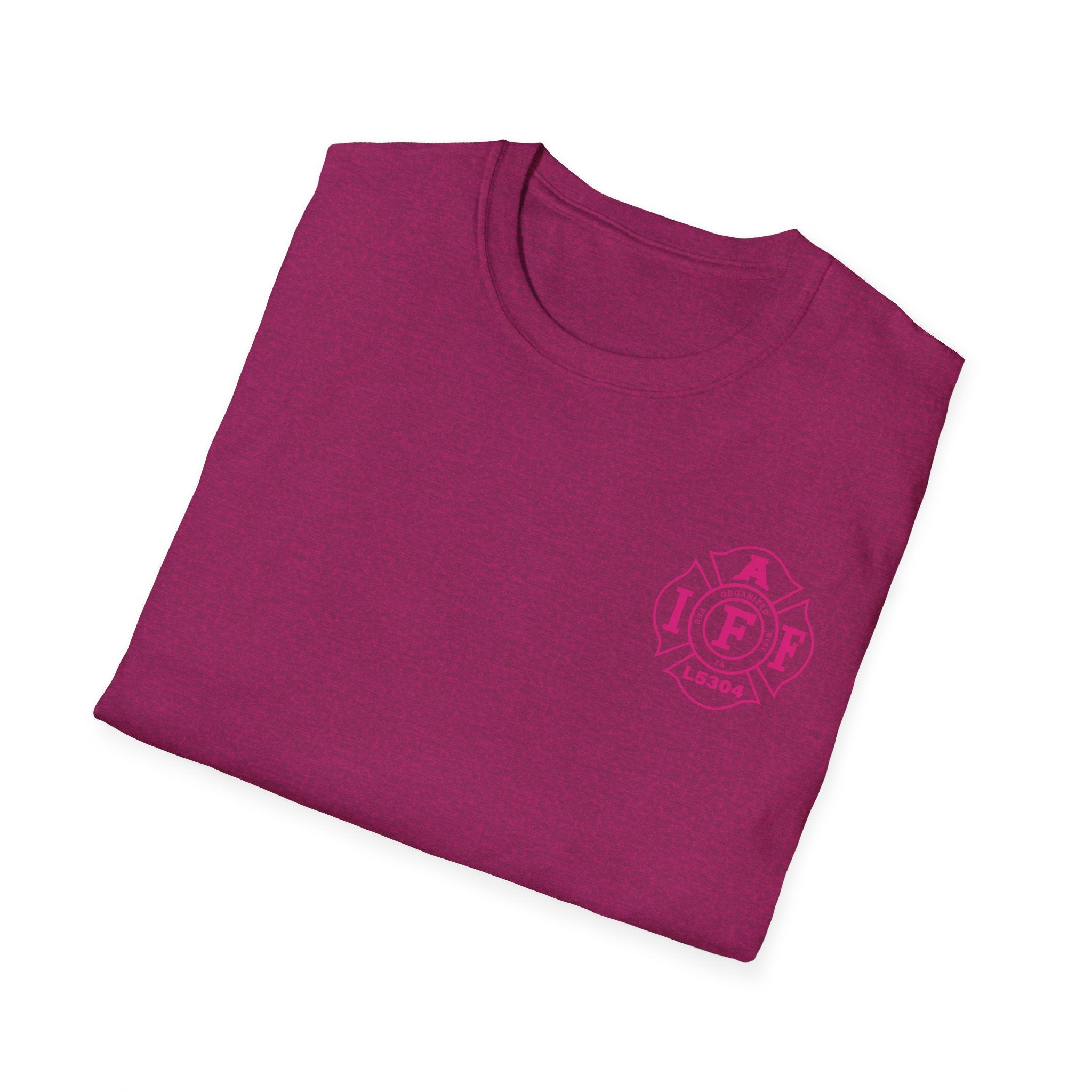 Clarke County Fire Breast Cancer (Portion of Proceeds go to Local 5304) - Gildan Soft Cotton Softstyle T-Shirt