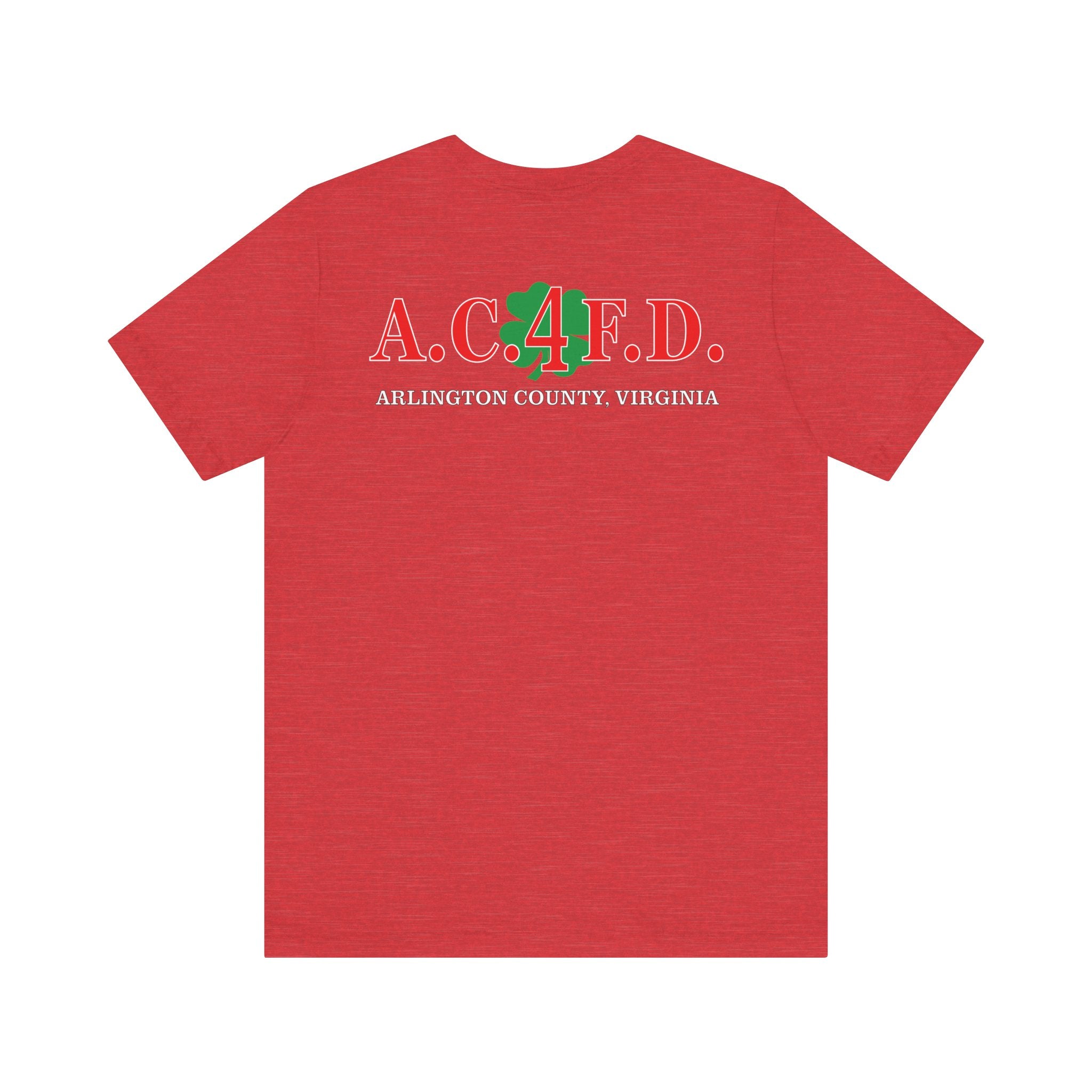Station 4 Clover on front and back - Bella+Canvas Soft Unisex Tee