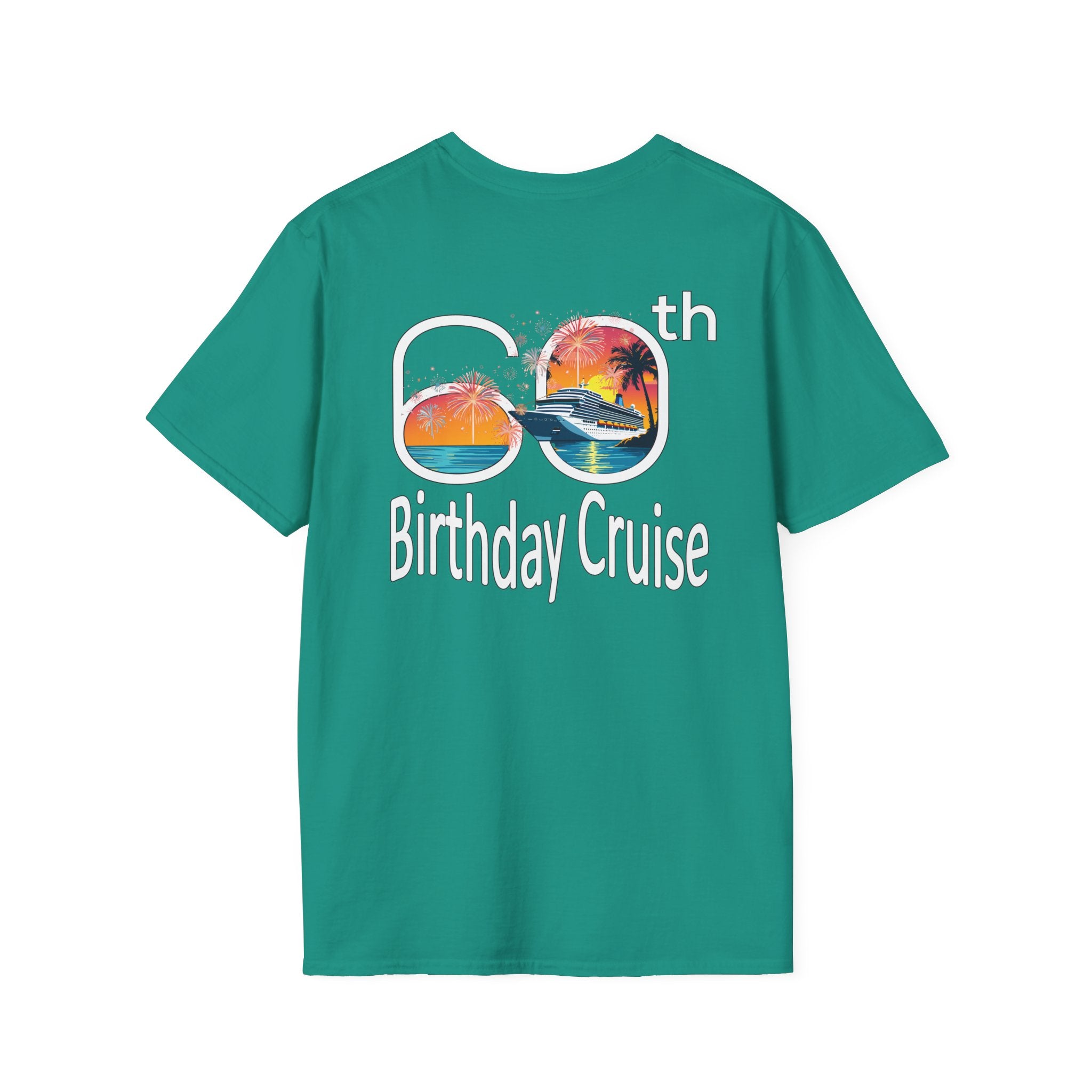 Renee Family Cruise Colorful - Unisex Softstyle Cotton T-Shirt