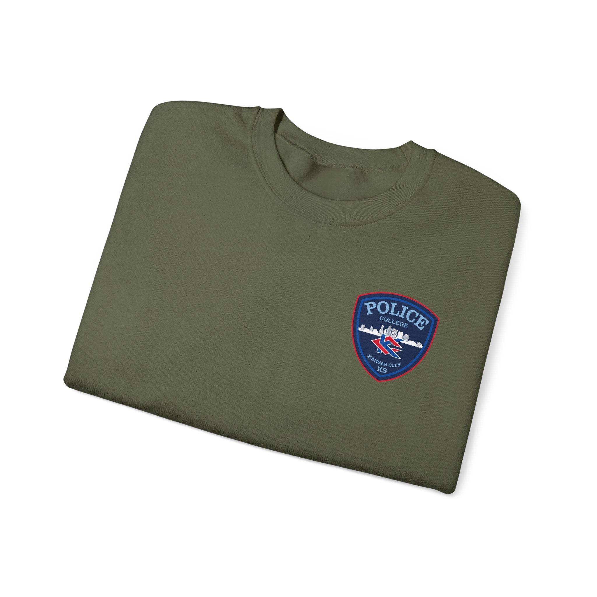 Kansas City College Police Blue Patch - Unisex Heavy Blend™ Crewneck Sweatshirt