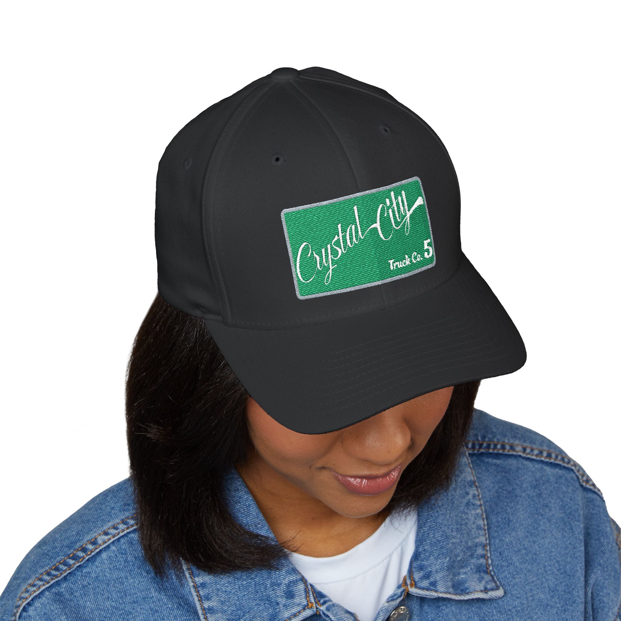 Arlington Crystal City Truck 5 - FLEXFIT Closed-Back Structured Cap (Embroidery)