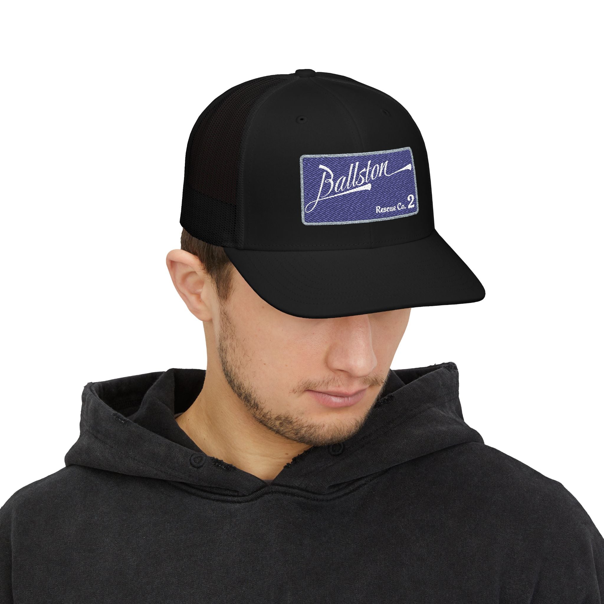 Ballston Rescue co 2 - Snapback Trucker (Richardson 112 Style Hat)