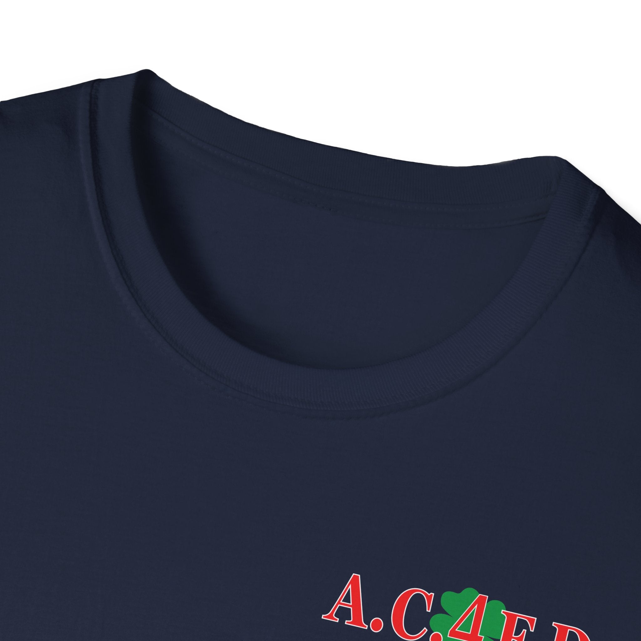 Station 4  acfd clover front/clover back - Gildan Soft Cotton Softstyle T-Shirt
