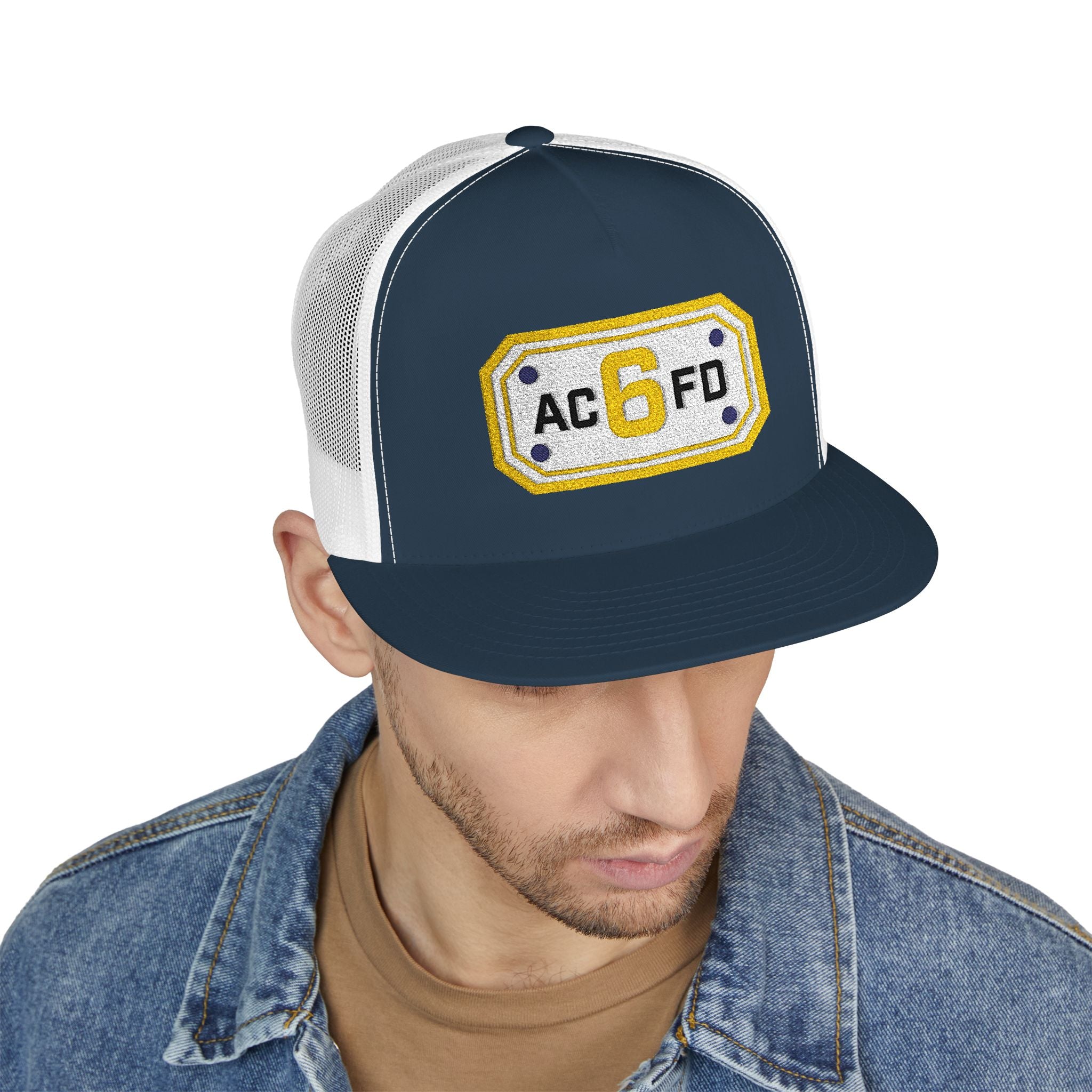 Arlington Medic 6 (requested different style hat) - 5 Panel Trucker Cap (Embroidery)