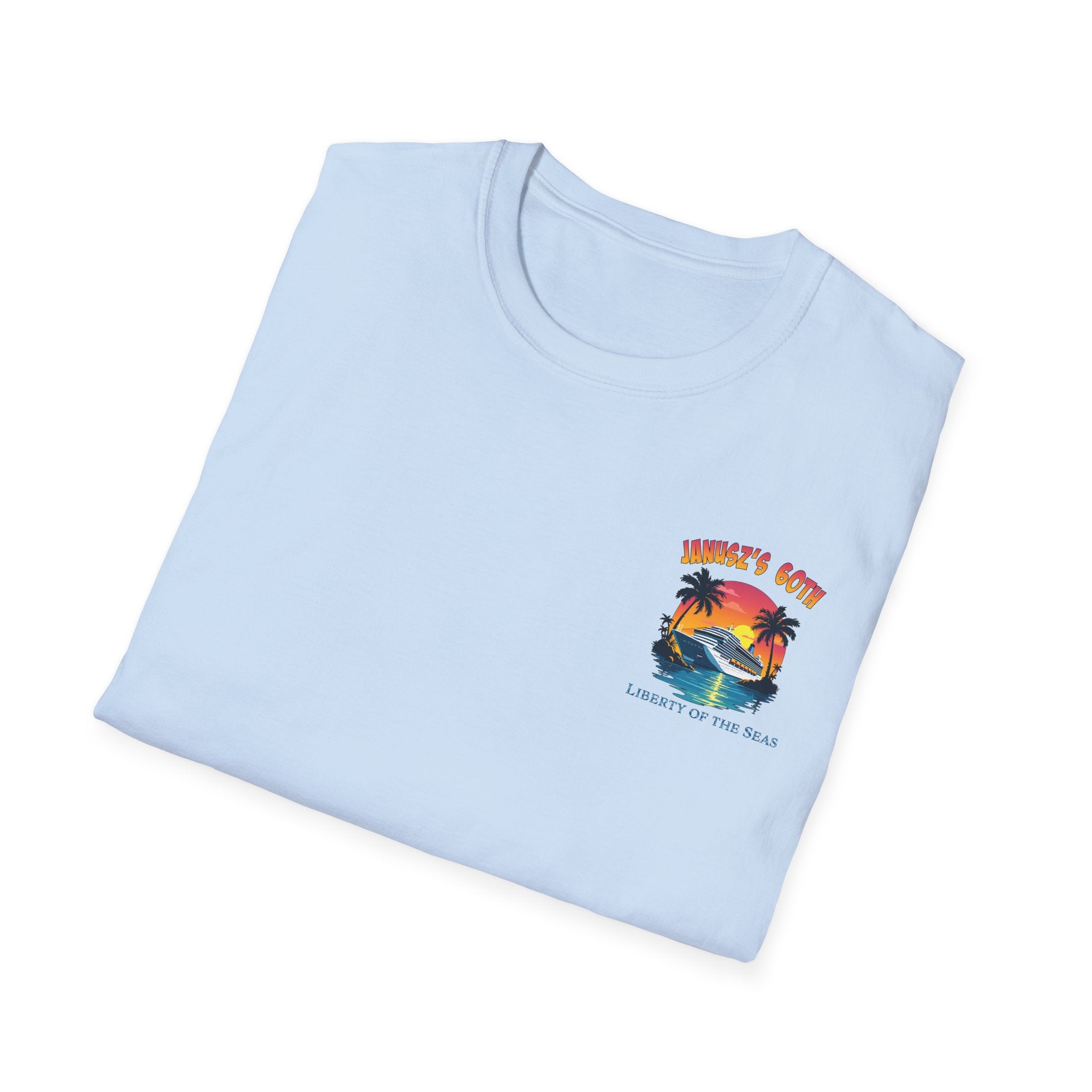 Renee Family Cruise Colorful - Unisex Softstyle Cotton T-Shirt