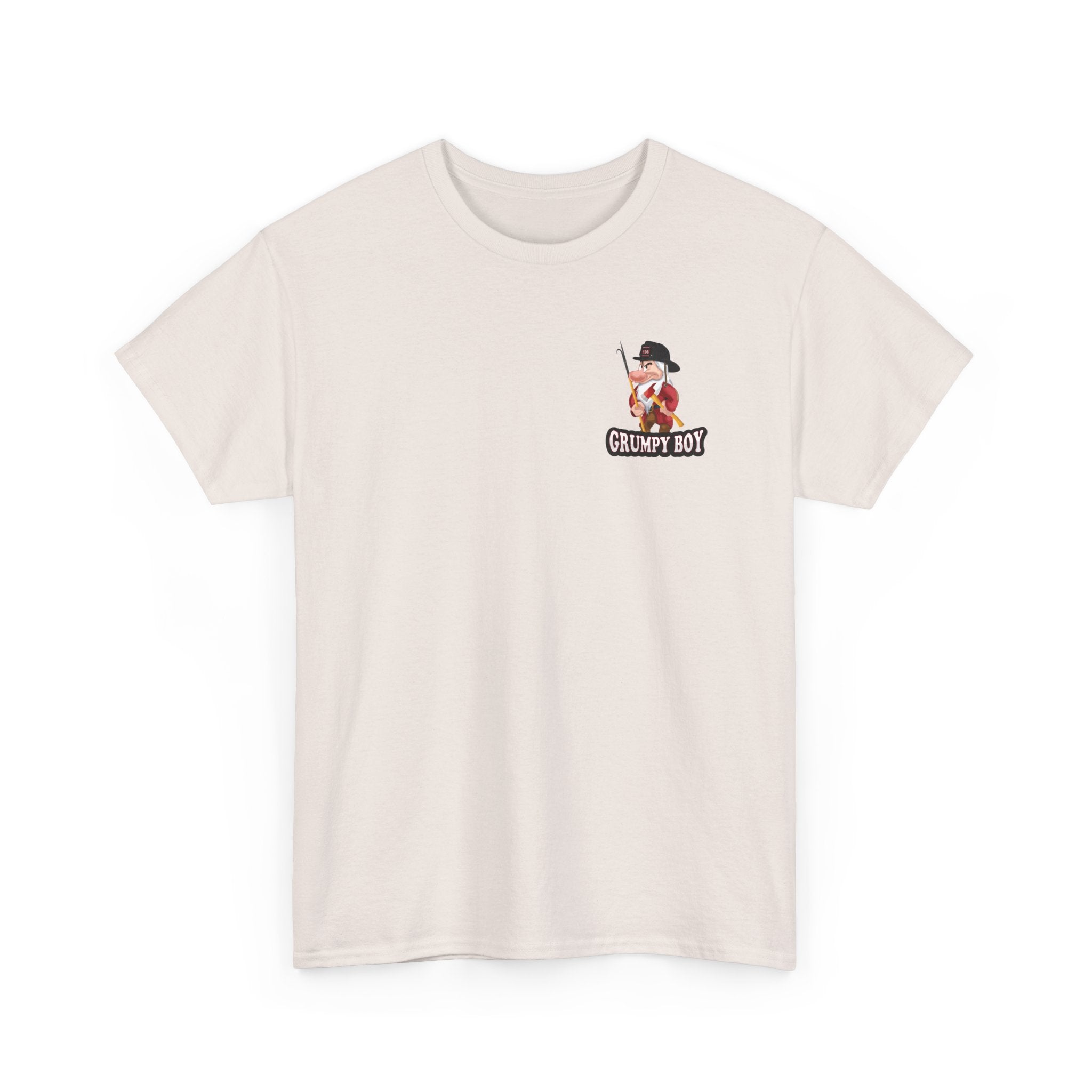 Grumpy Boy Firefighter - Heavy Cotton Unisex Tee