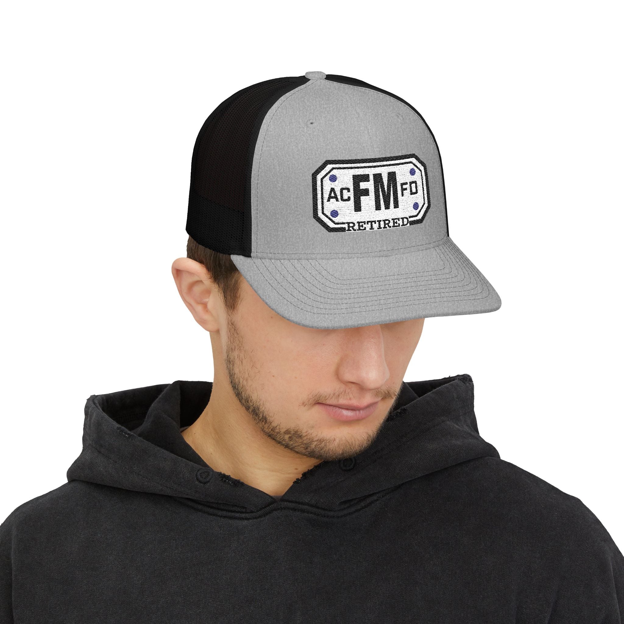 Retired Arlington Fire Marshal - Snapback Trucker (Richardson 112 Style Hat)