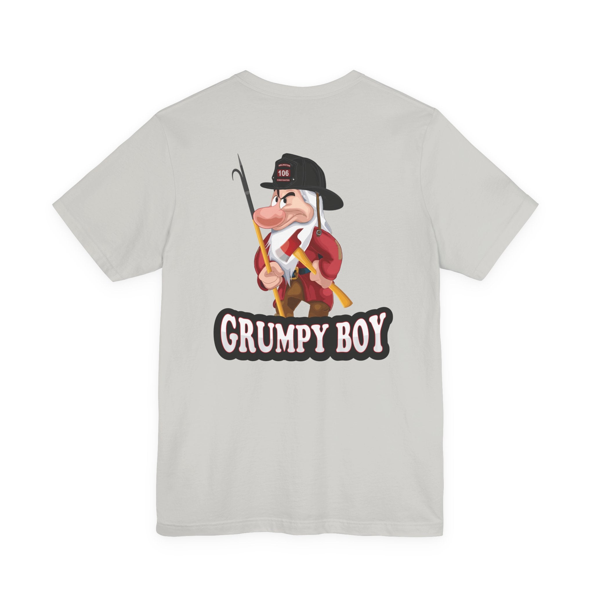 Grumpy Boy Firefighter - Heavy Cotton Unisex Tee -