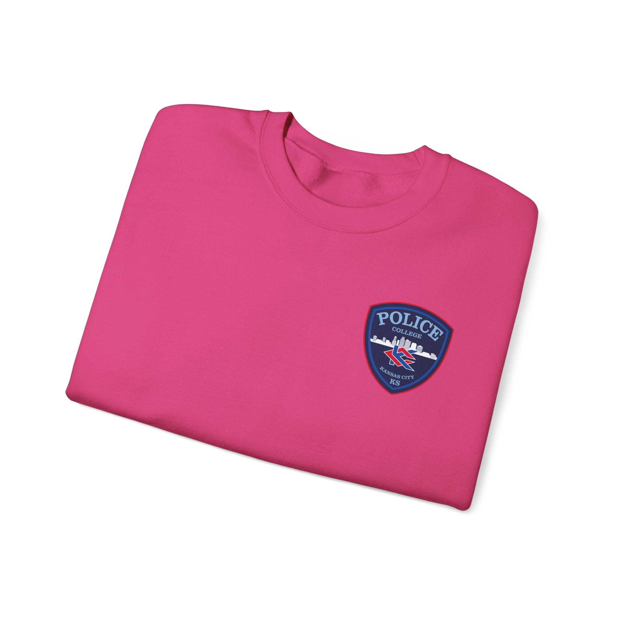 Kansas City College Police Blue Patch - Unisex Heavy Blend™ Crewneck Sweatshirt