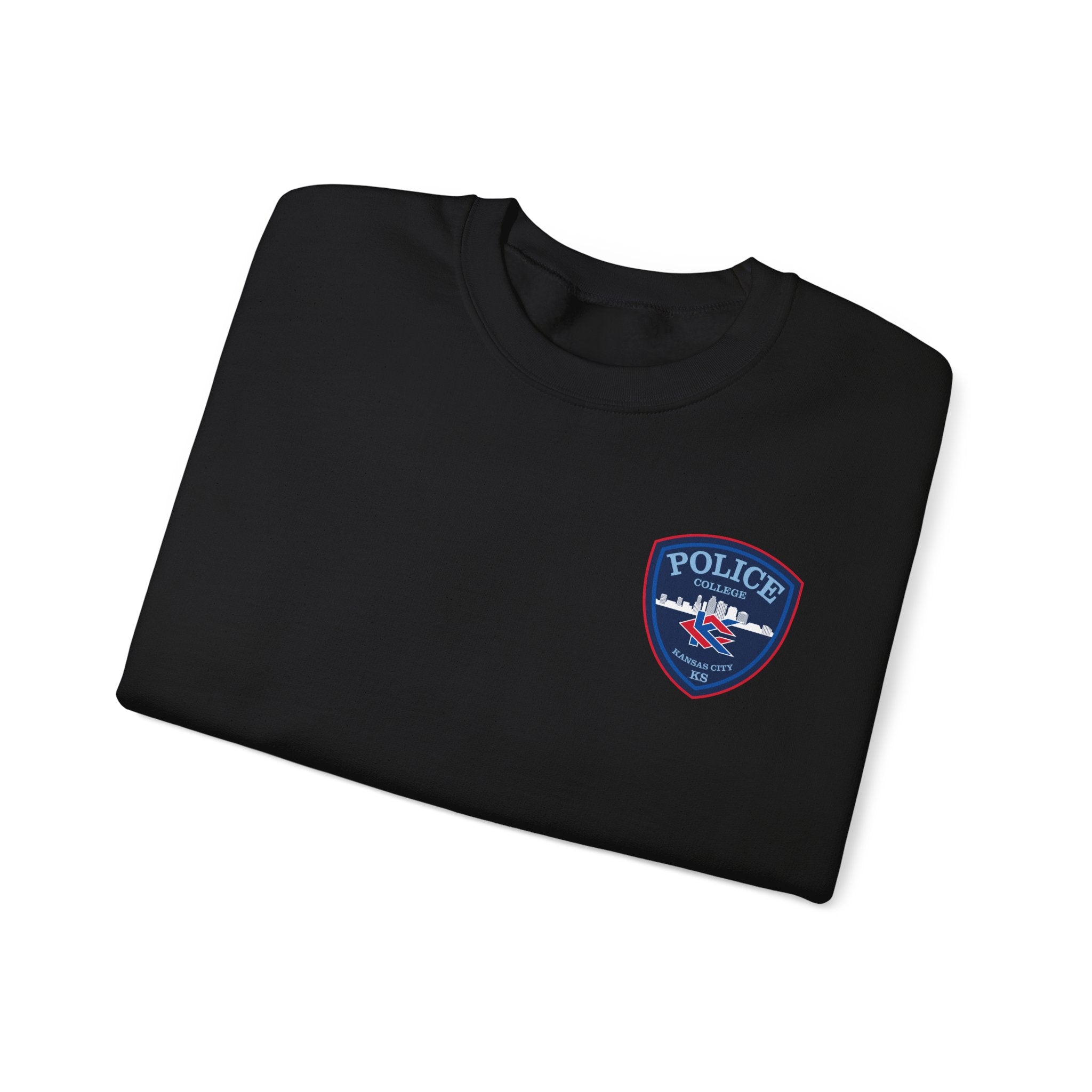 Kansas City College Police Blue Patch - Unisex Heavy Blend™ Crewneck Sweatshirt