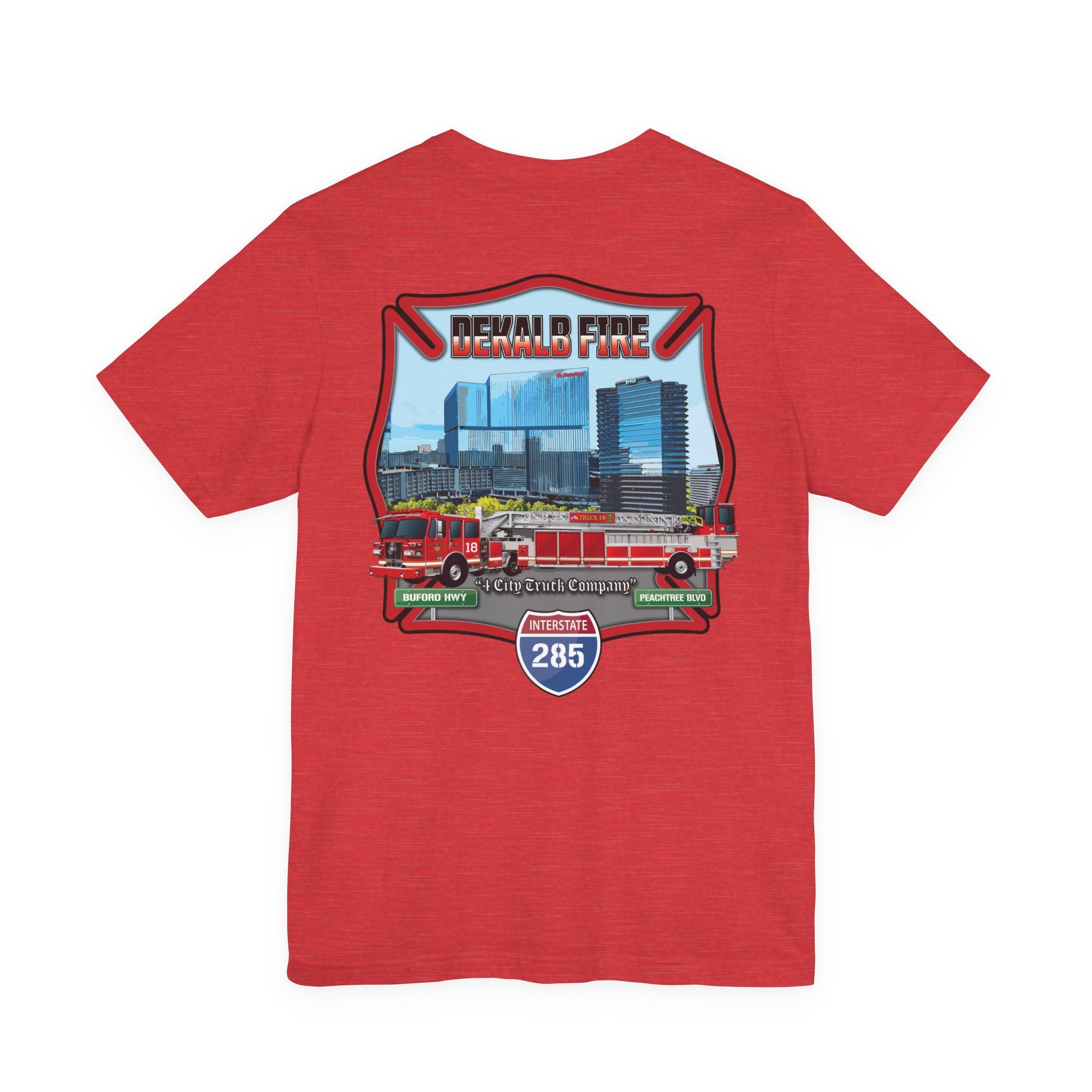 Dekalb County Fire Tiller 18 - Bella+Canvas Soft Unisex Tee