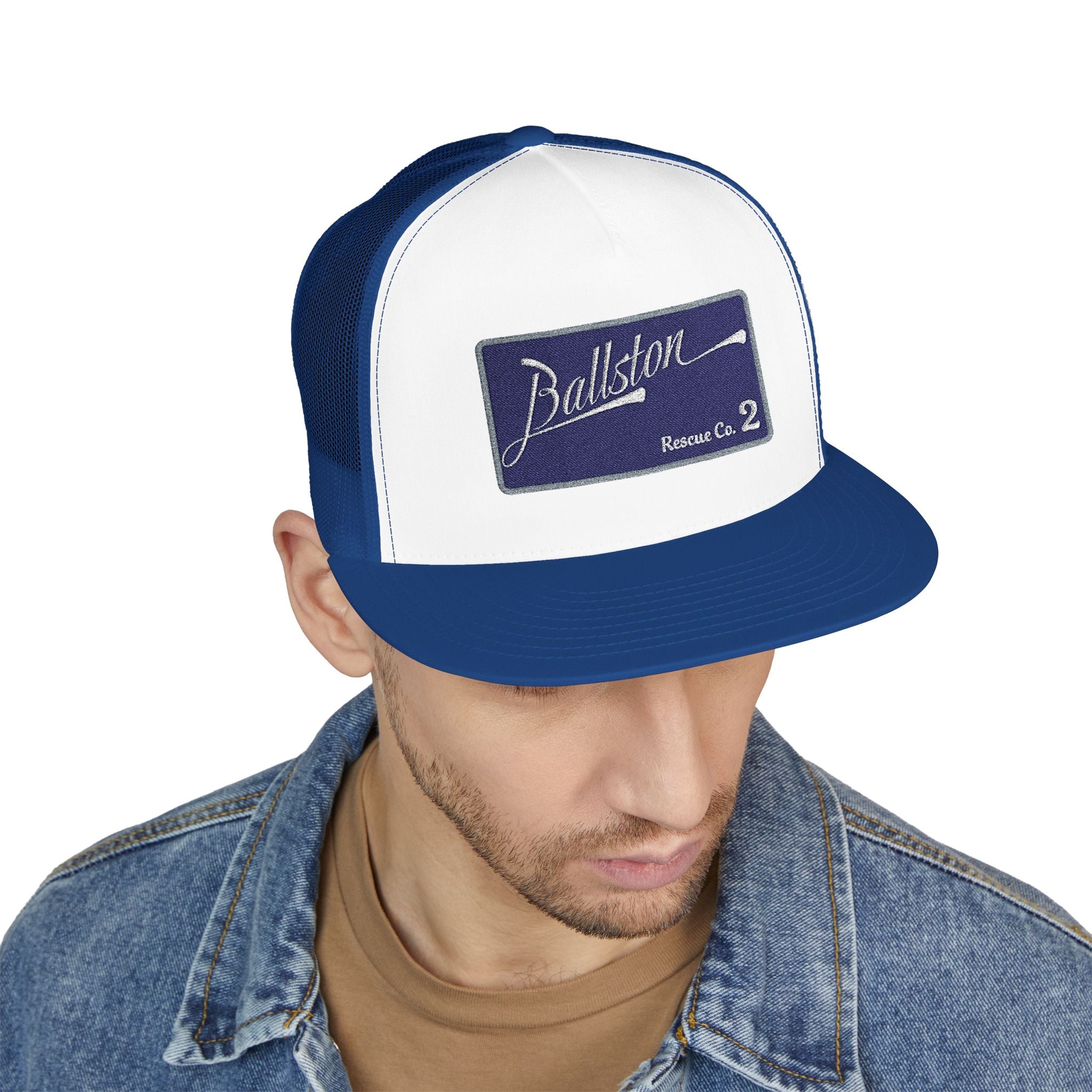 Arlington Ballston Rescue Co. 2  - 5 Panel Trucker Cap (Embroidery)