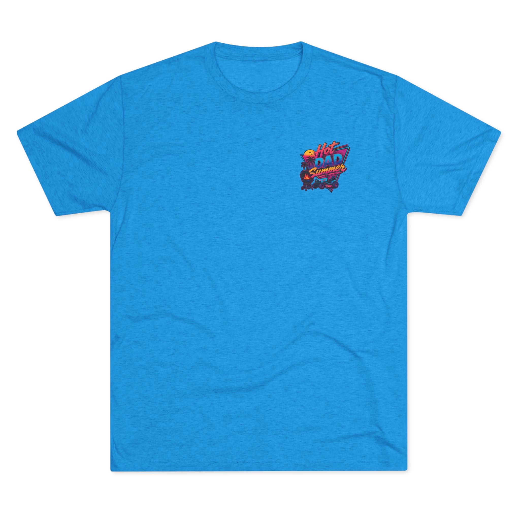 Hot Dad Summer Rock Shirt - NextLevel Tri-Blend Crew Tee