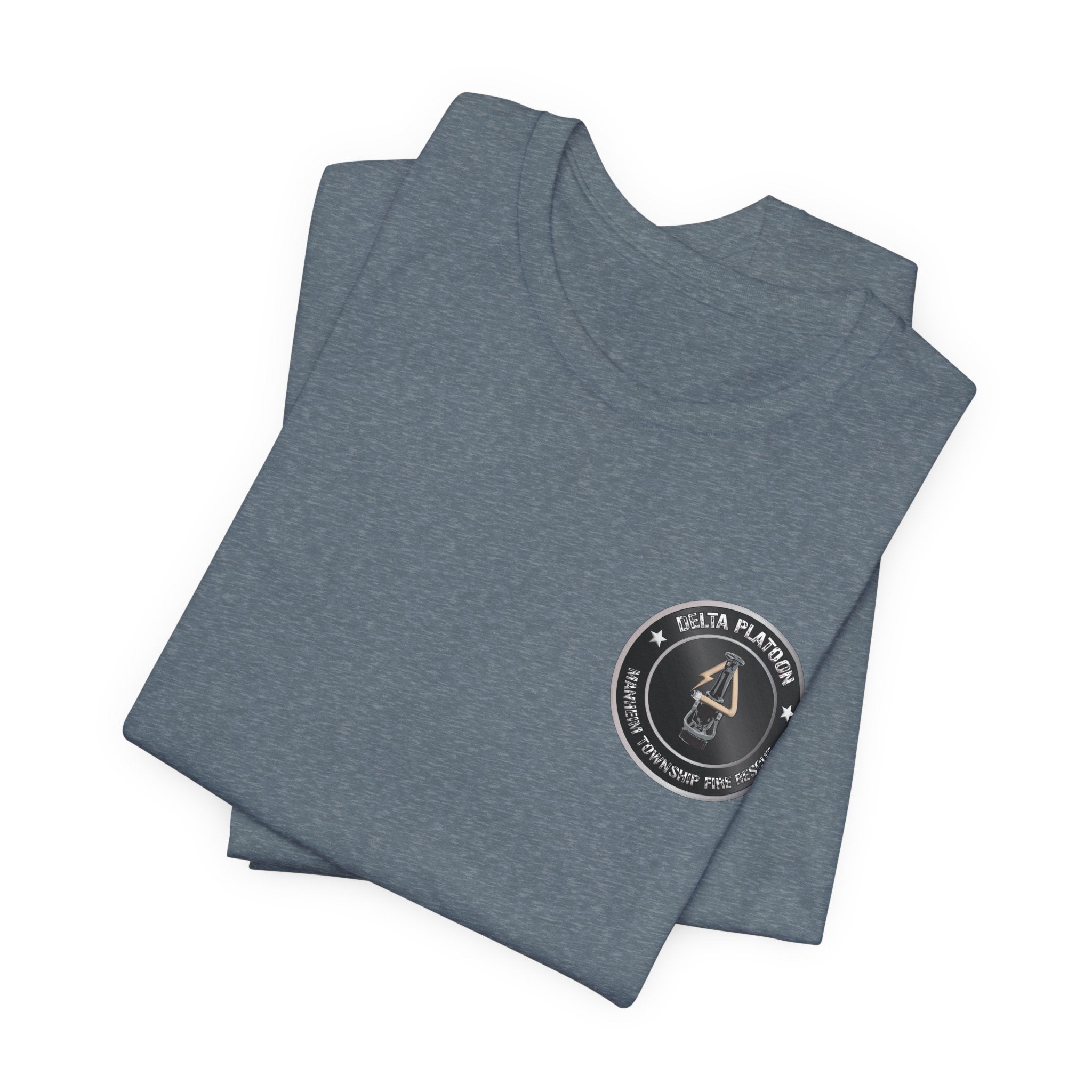 Manheim Township Local Delta Platoon Local white - Bella+Canvas Soft Unisex Tee