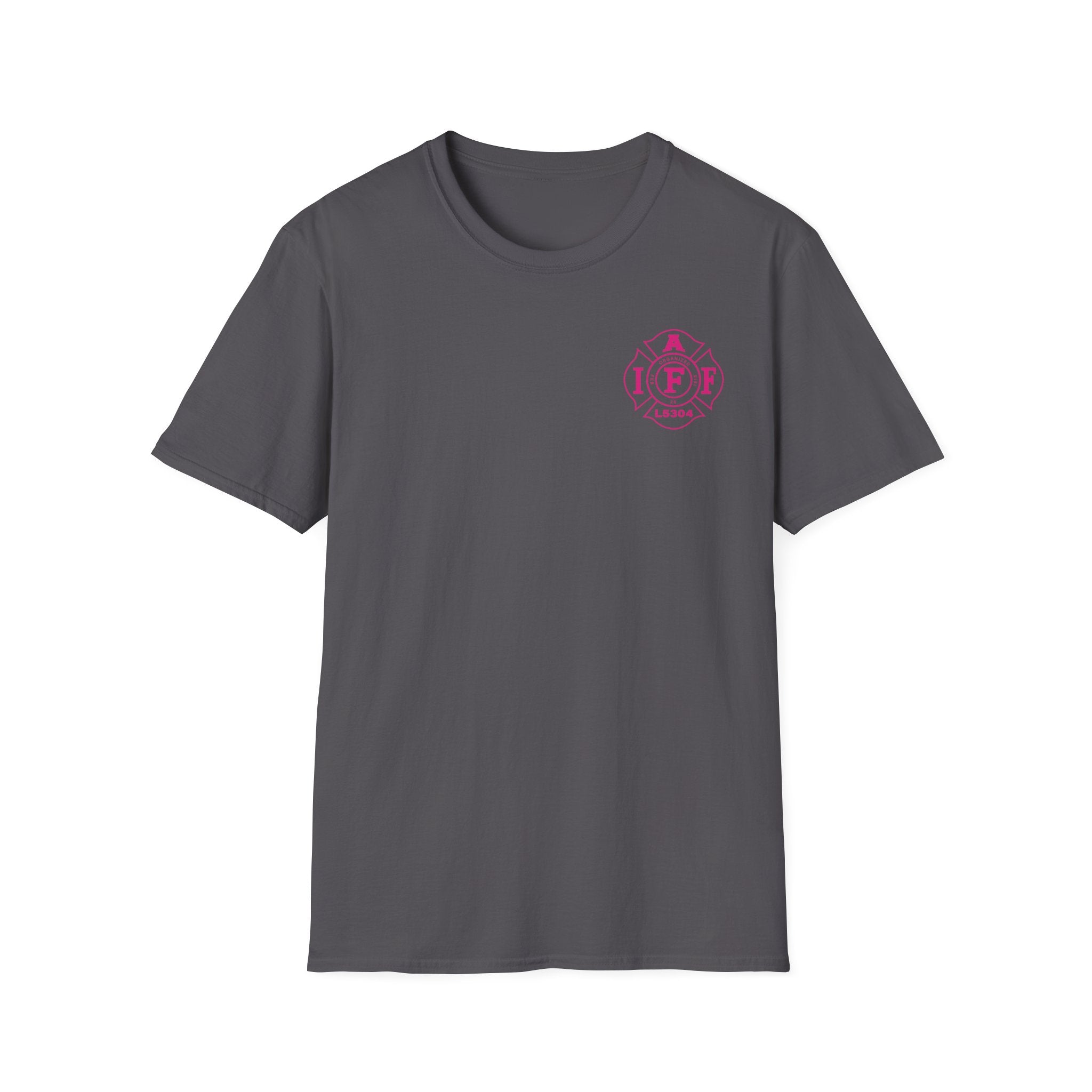 Clarke County Fire Breast Cancer (Portion of Proceeds go to Local 5304) - Gildan Soft Cotton Softstyle T-Shirt