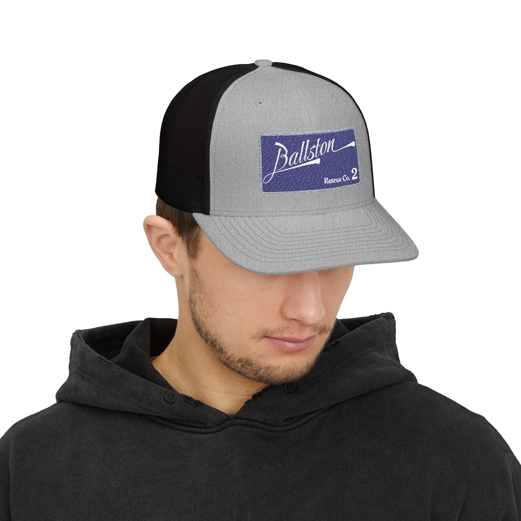 Ballston Rescue co 2 - Snapback Trucker (Richardson 112 Style Hat)