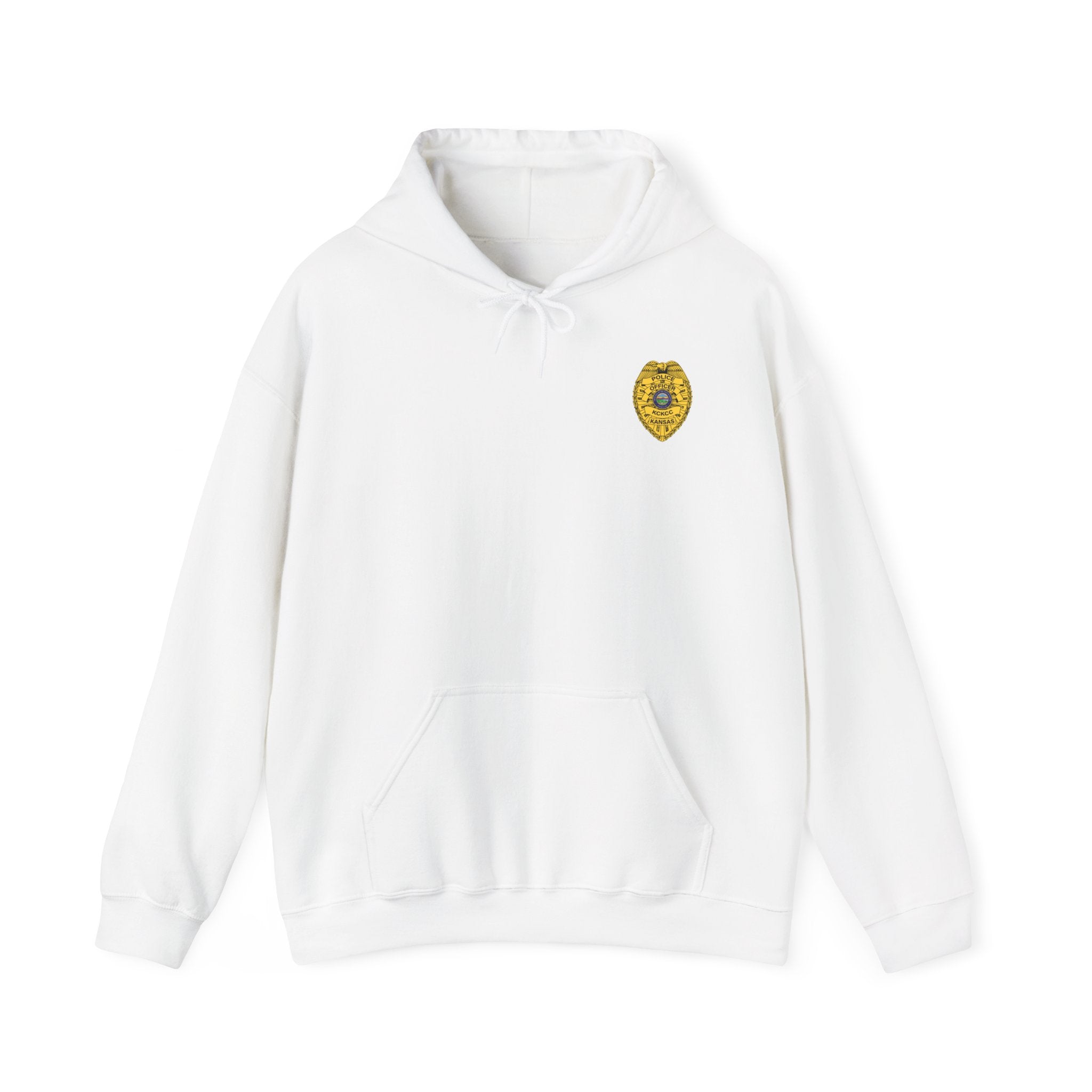 Kansas City College Police Officer Badge - Unisex Heavy Blend™ Hooded Sweatshirt