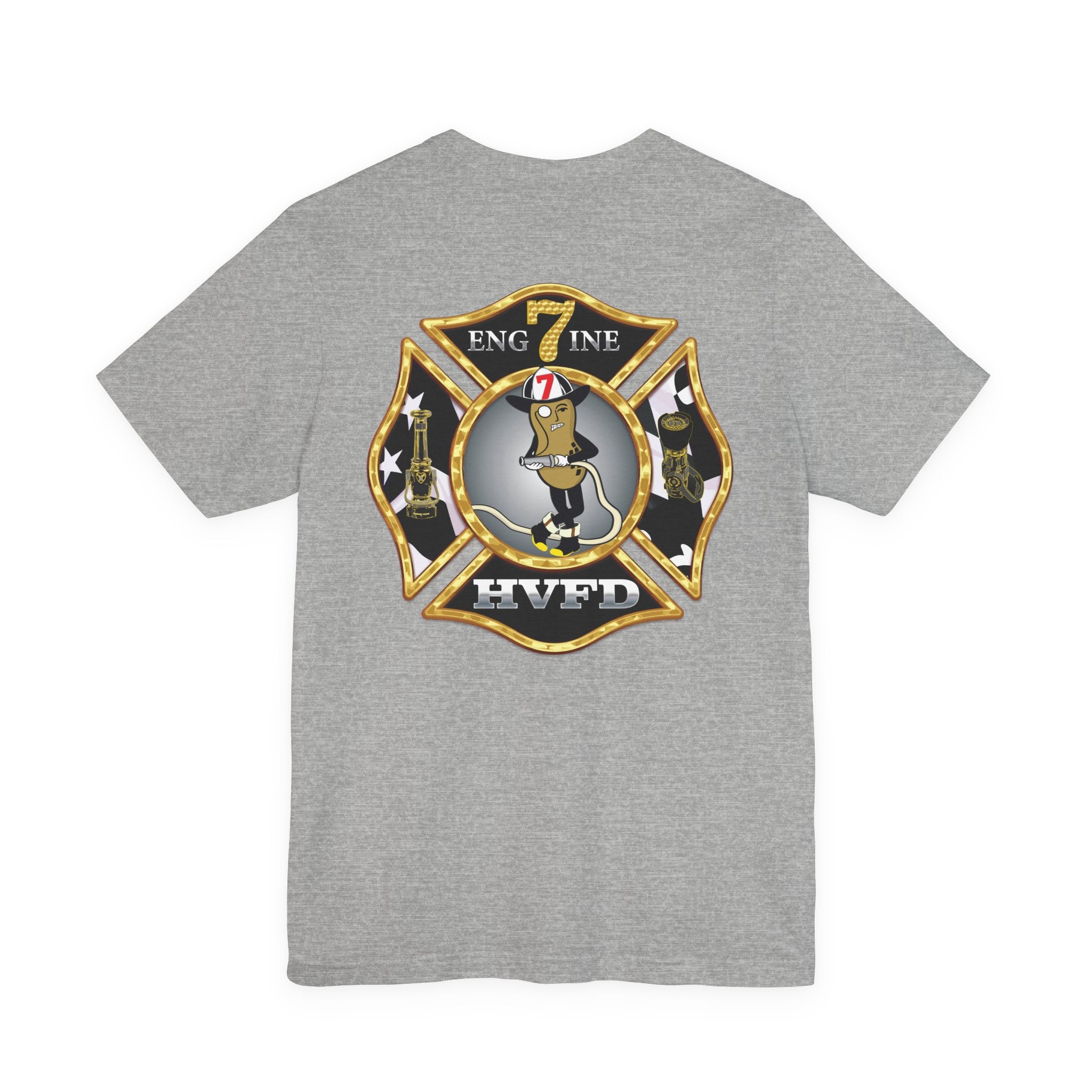 Hollywood MD Vol Fire Eng7ine - Bella+Canvas Soft Unisex Tee