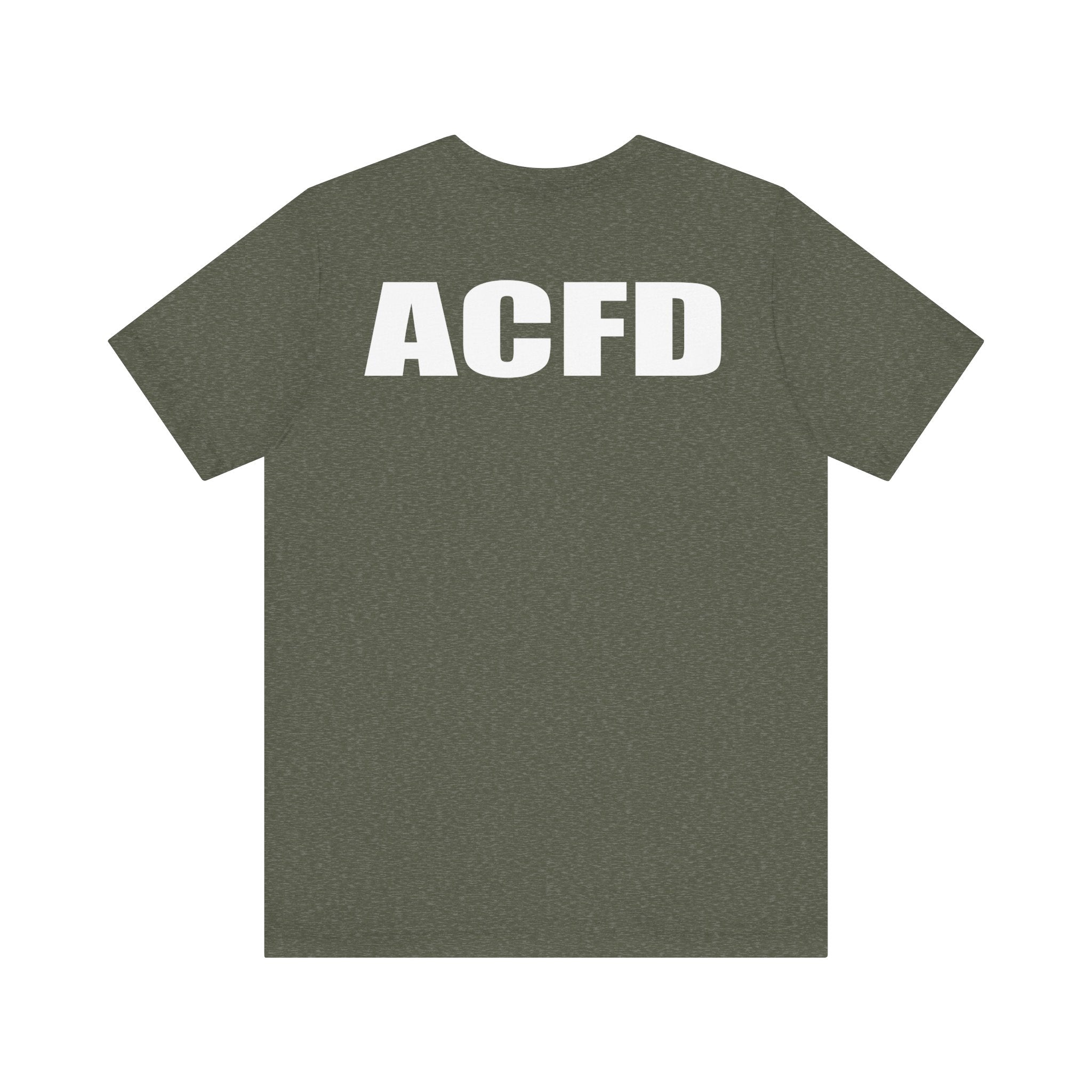 Station 3 Rhino Logo Firefighter Back - Bella+Canvas Soft Unisex Tee-