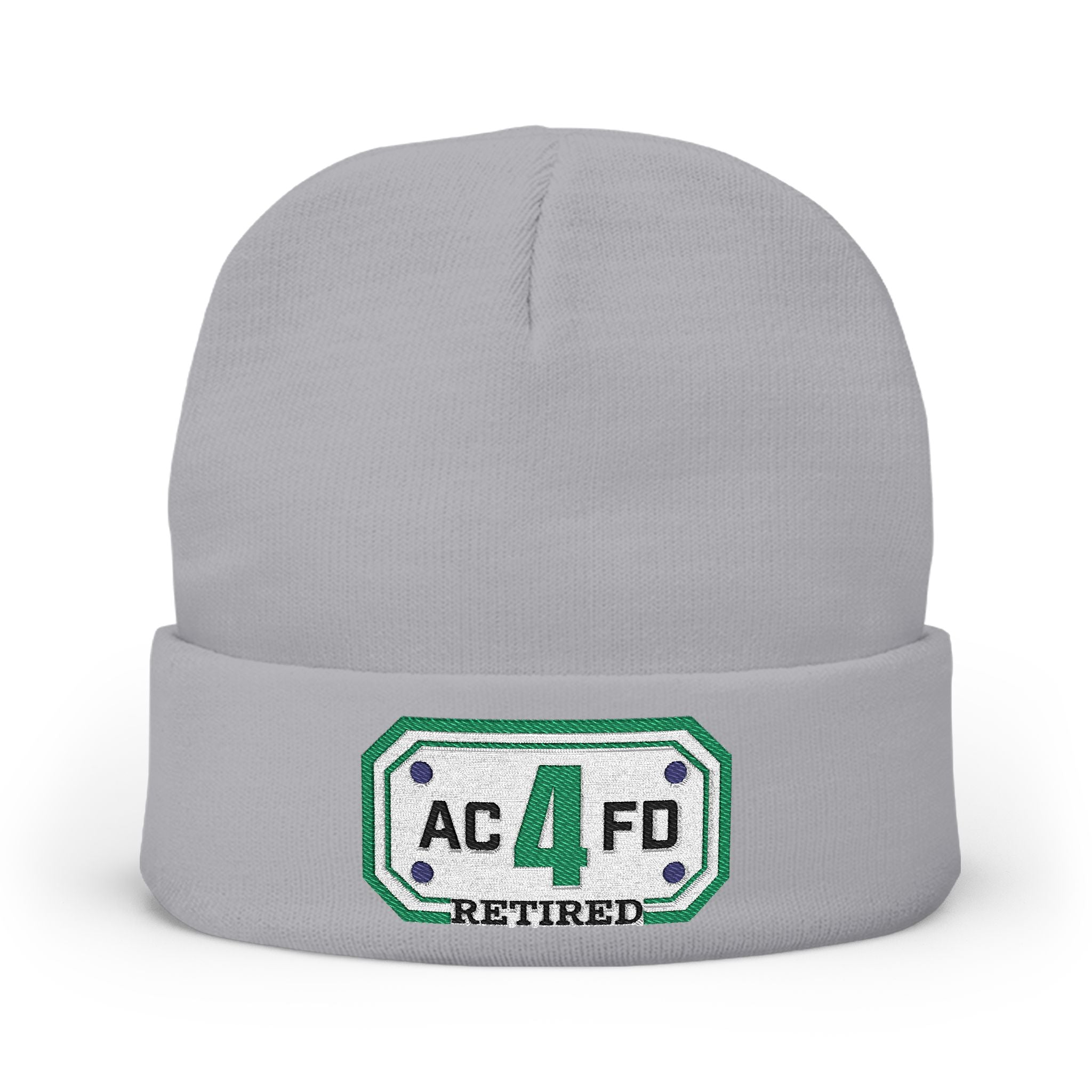 Retired Arlington Tower 4 - Knit Beanie (Embroidery)