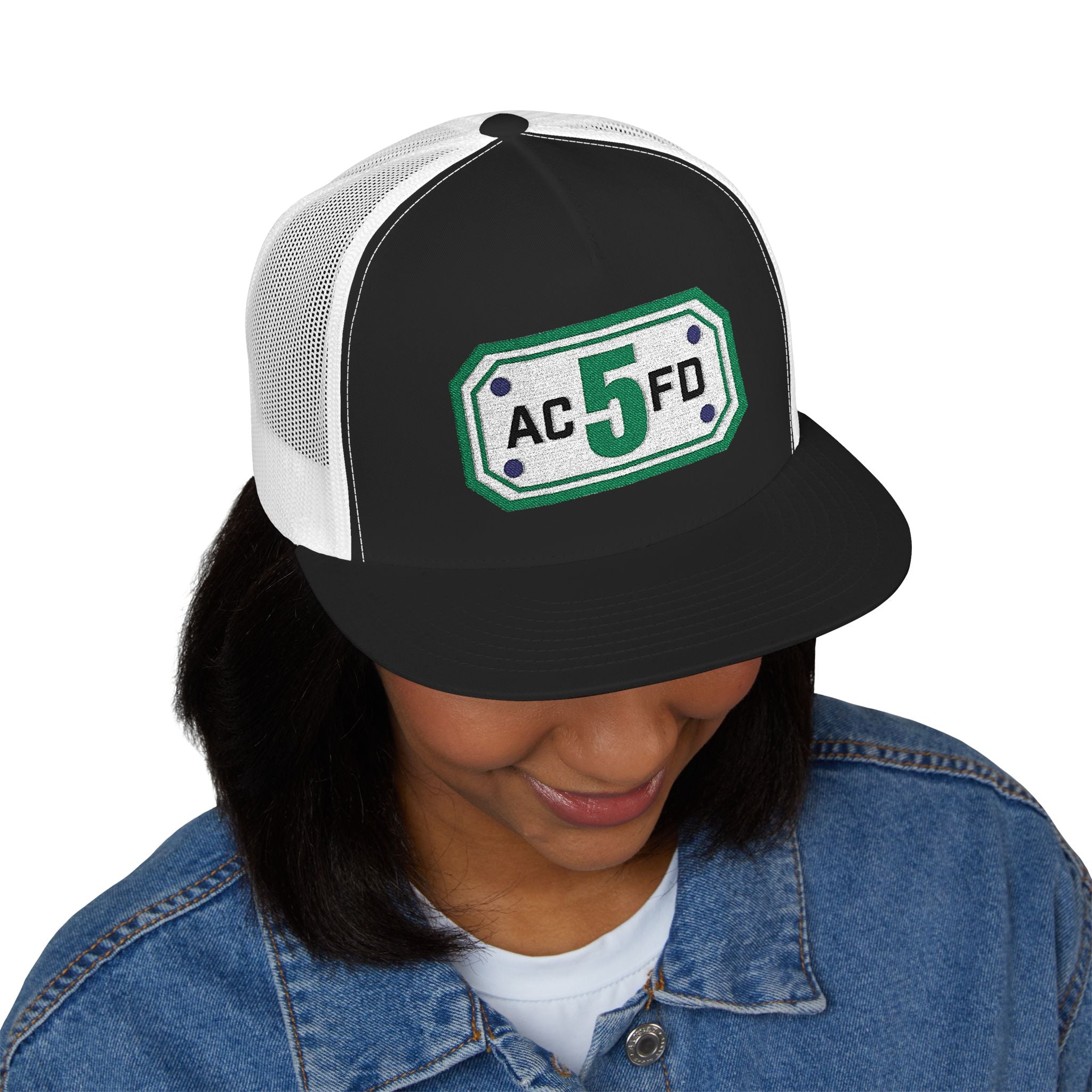 Arlington Truck 5 (requested different style hat) - 5 Panel Trucker Cap (Embroidery)