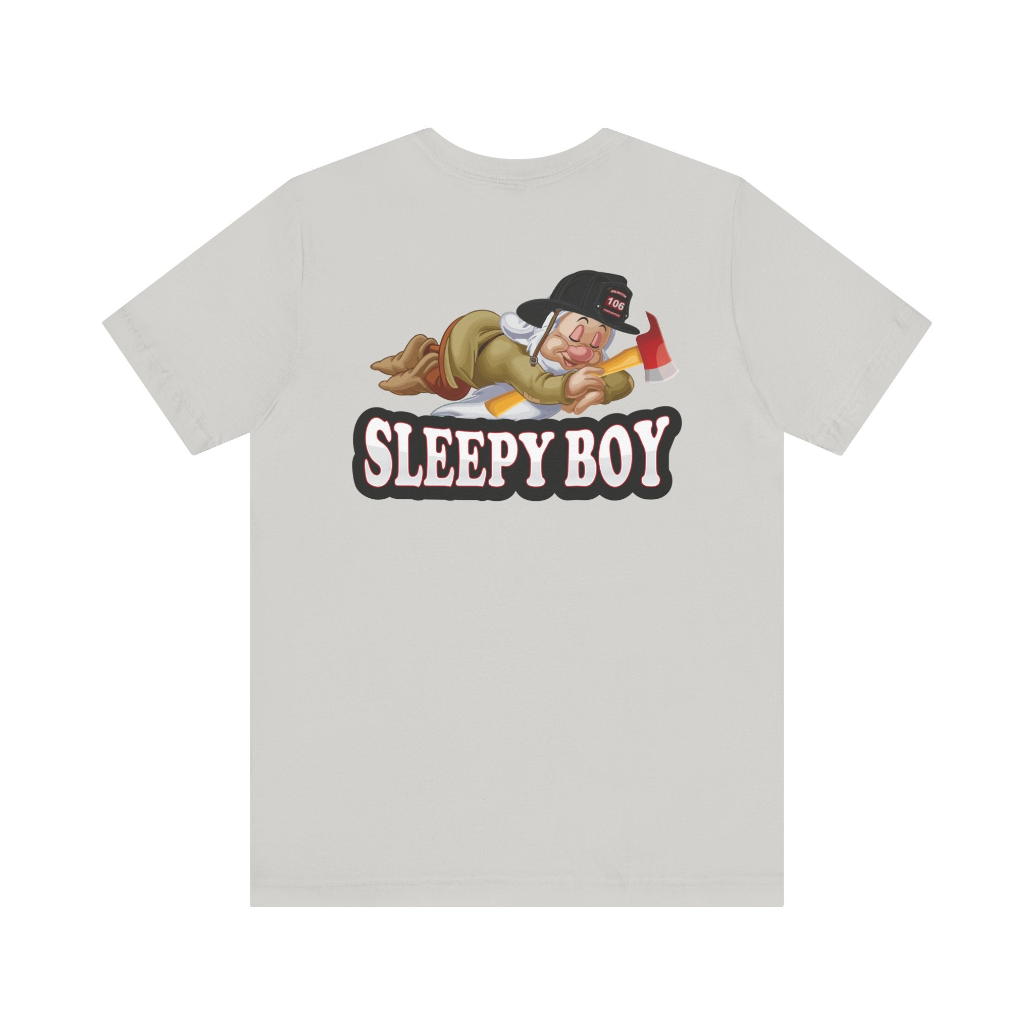 Sleepy Boy Firefighter - Heavy Cotton Unisex Tee -