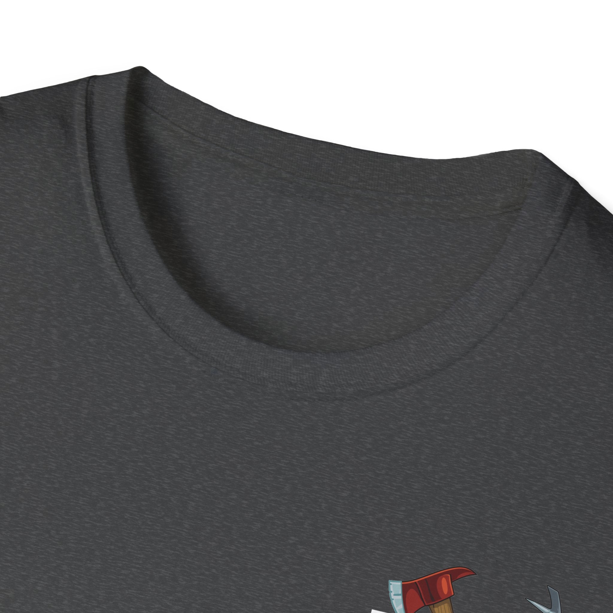 Firefighter US Flag - Unisex Softstyle T-Shirt