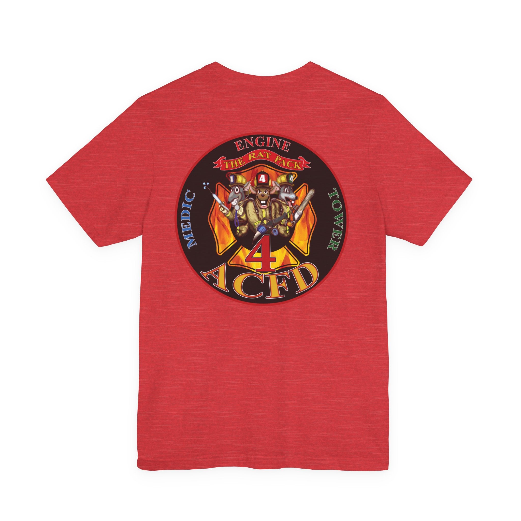Station 4 RatPack on Back - Bella+Canvas Soft Unisex Tee