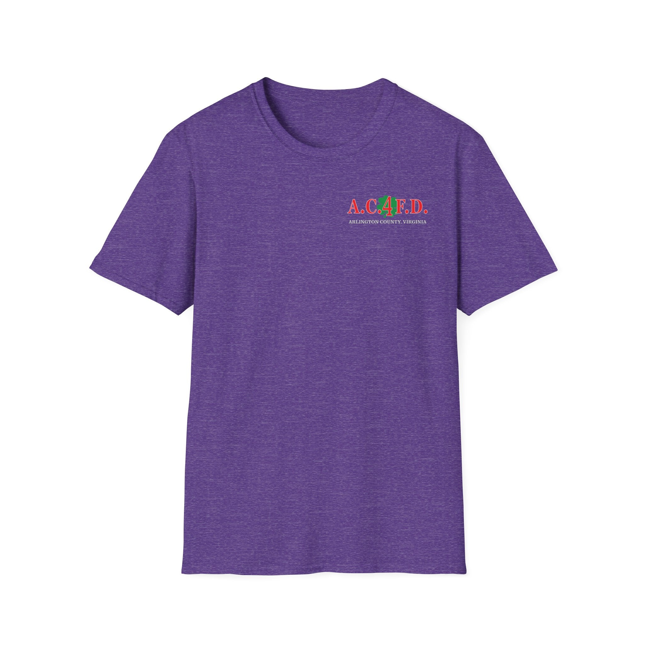 Station 4  acfd clover front/RatPack back - Gildan Soft Cotton Softstyle T-Shirt