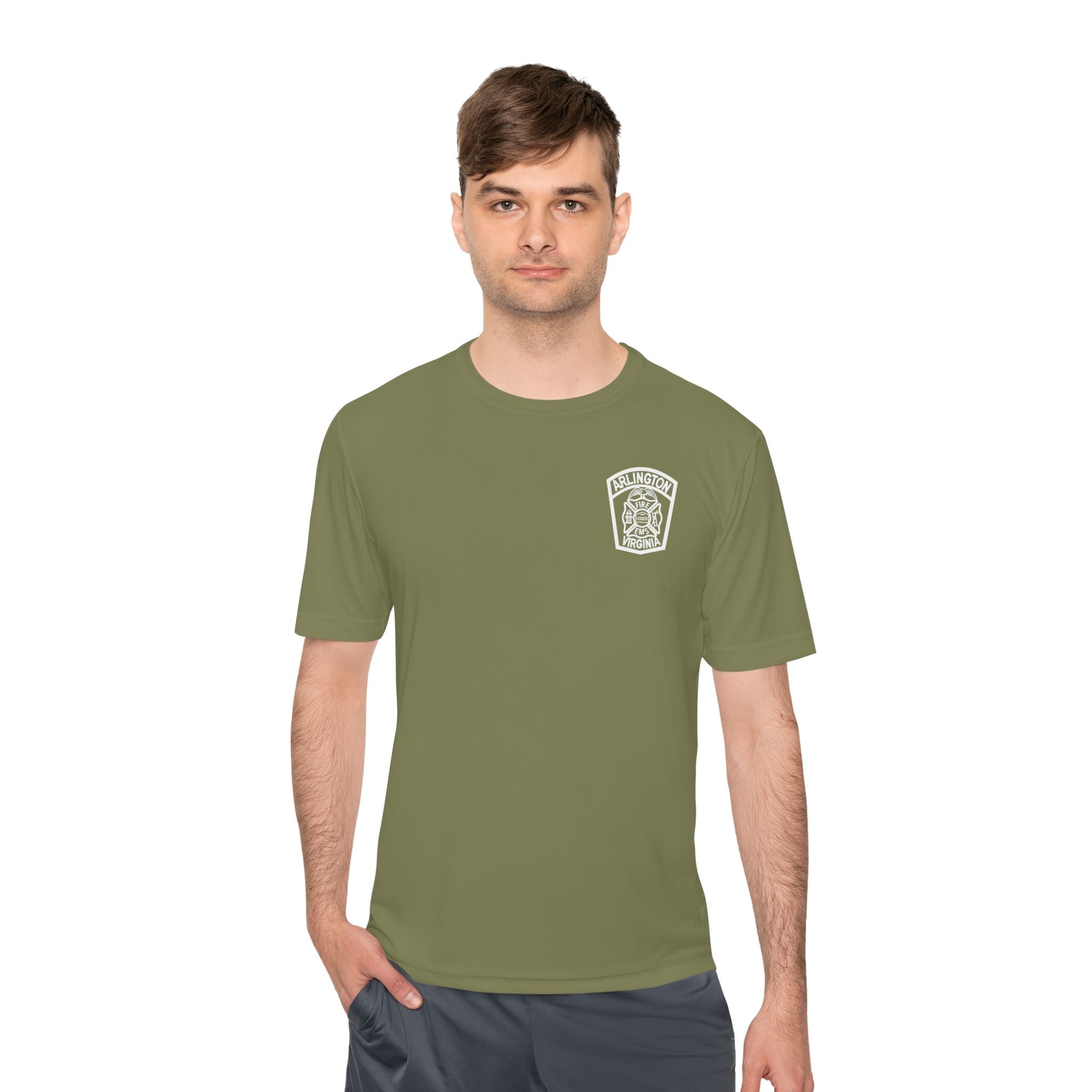 ACFD Firefighter Old Patch - Sport-Tek ST350 Unisex Moisture Wicking Tee