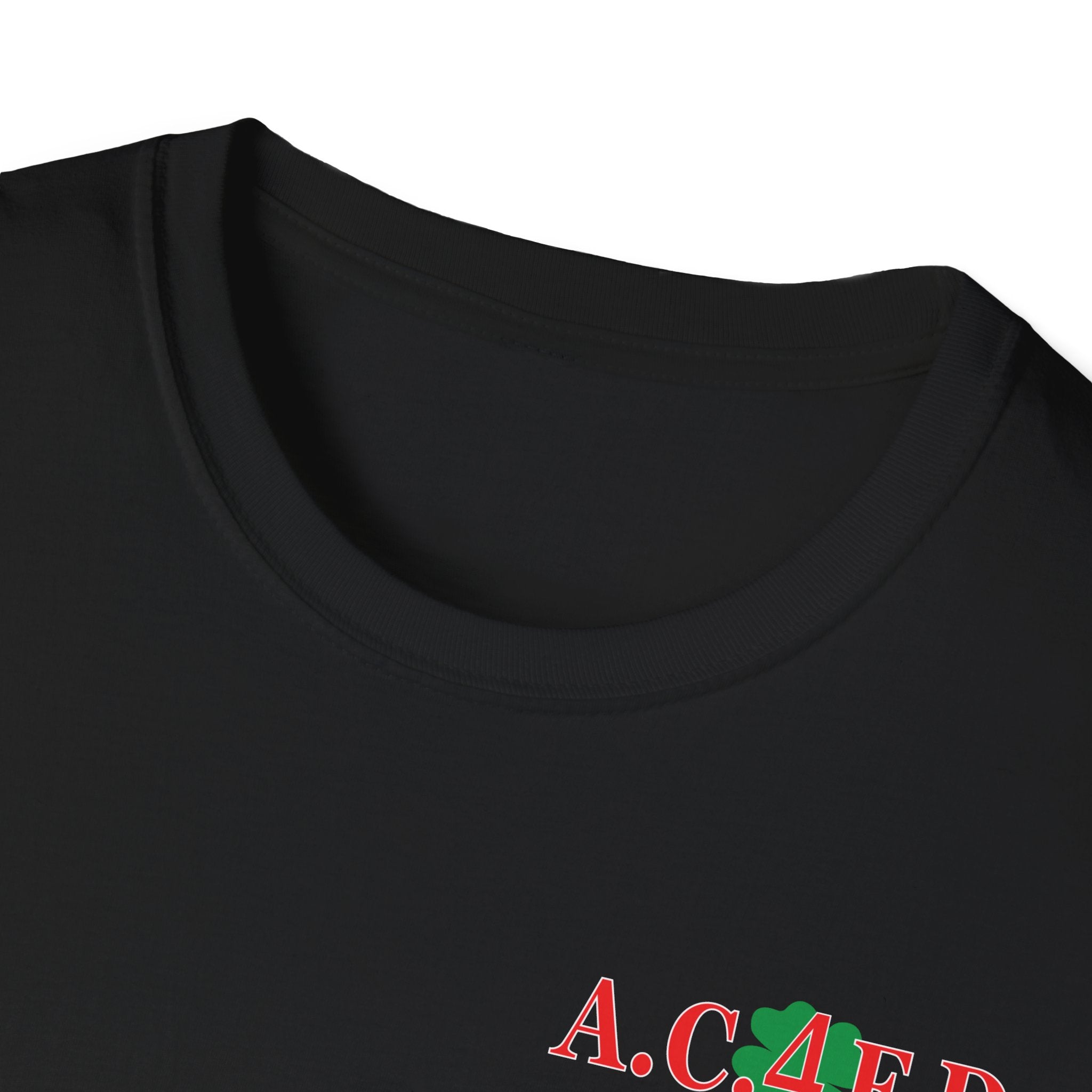 Station 4  acfd clover front/RatPack back - Gildan Soft Cotton Softstyle T-Shirt